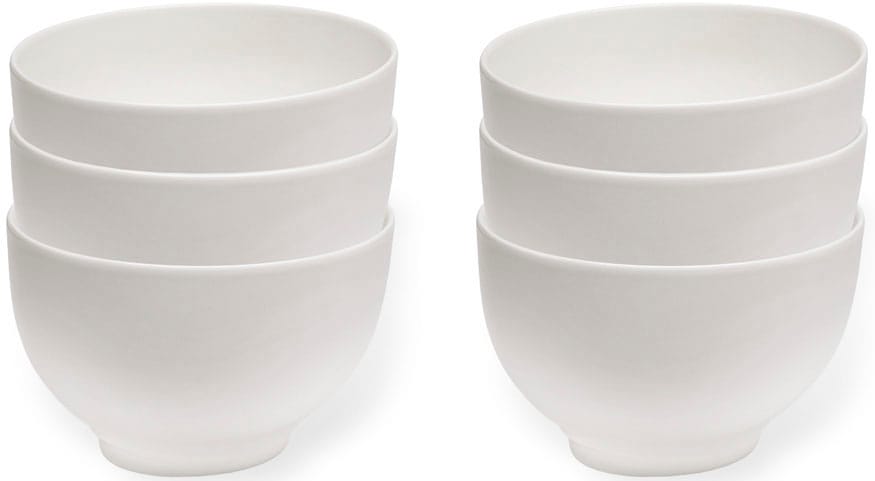 vivo Villeroy & Boch Group Müslischüssel »Basic White«, 6 tlg., aus Porzellan, Premium-Qualität, Made in Germany