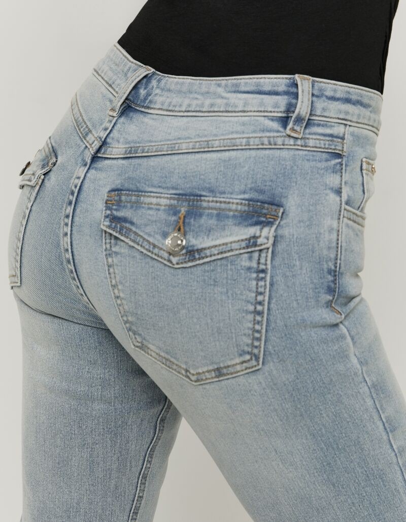 Thumbnail - Tally Weijl Bootcut-Jeans "SPADEBOOTY" Baumwollmischung, Mid Waist