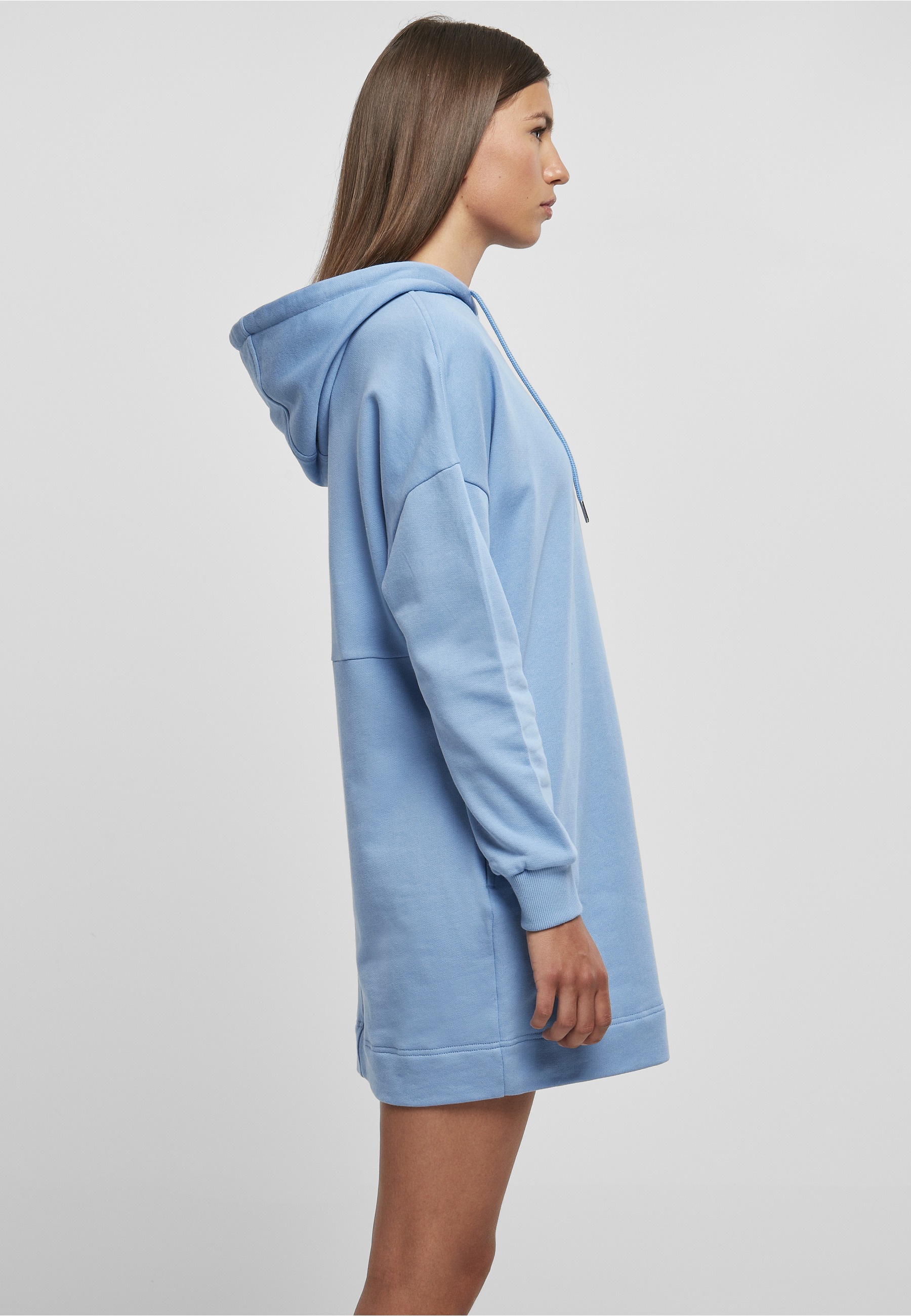 URBAN CLASSICS A-Linien-Kleid »Urban Classics Damen Ladies Organic Oversized Terry Hoody Dress« 1 Stk. tlg.