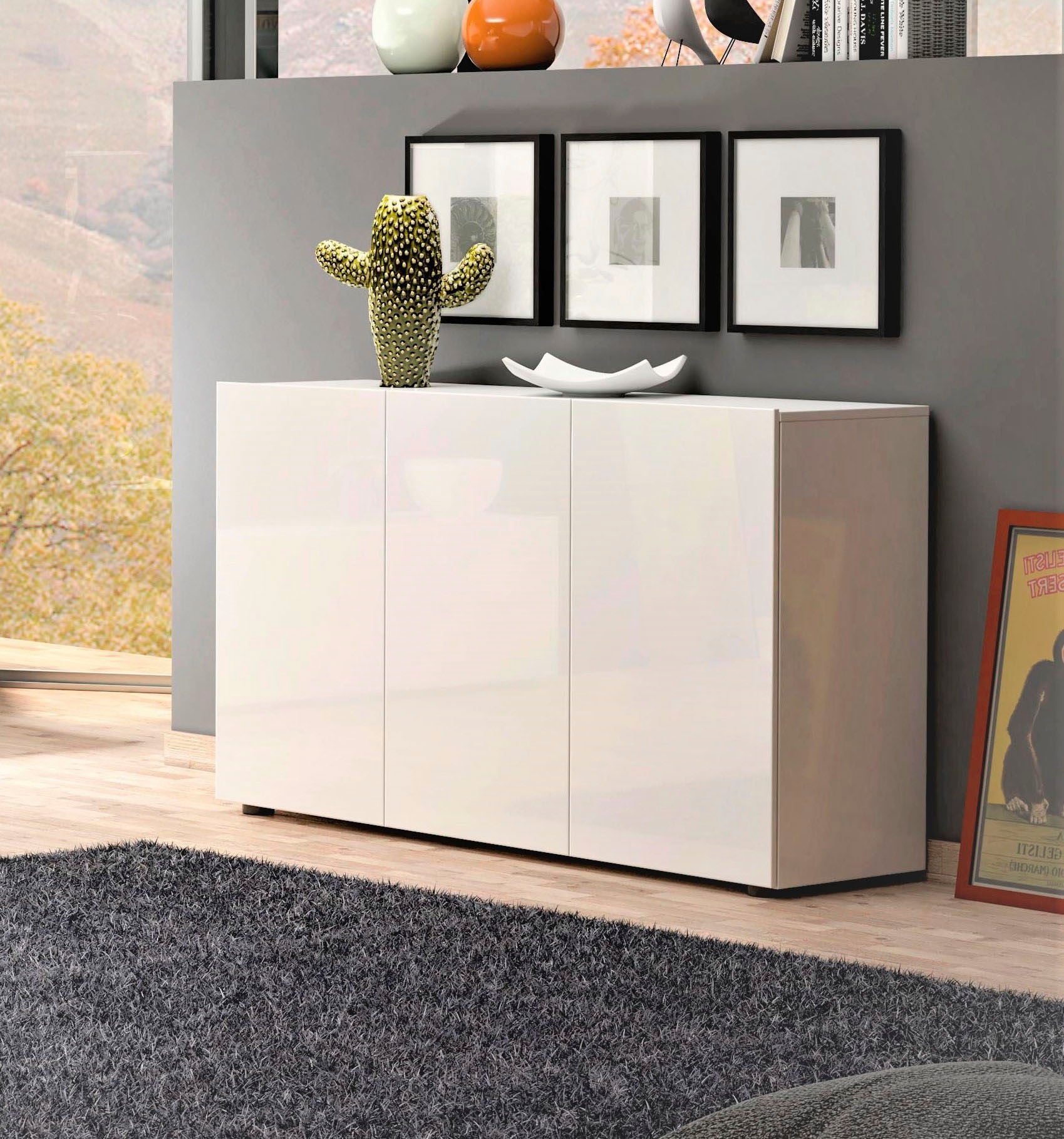 INOSIGN Sideboard "MISTER, Sideboard,Kommode, Anrichte, Kredenz, mit 4 gerä günstig online kaufen