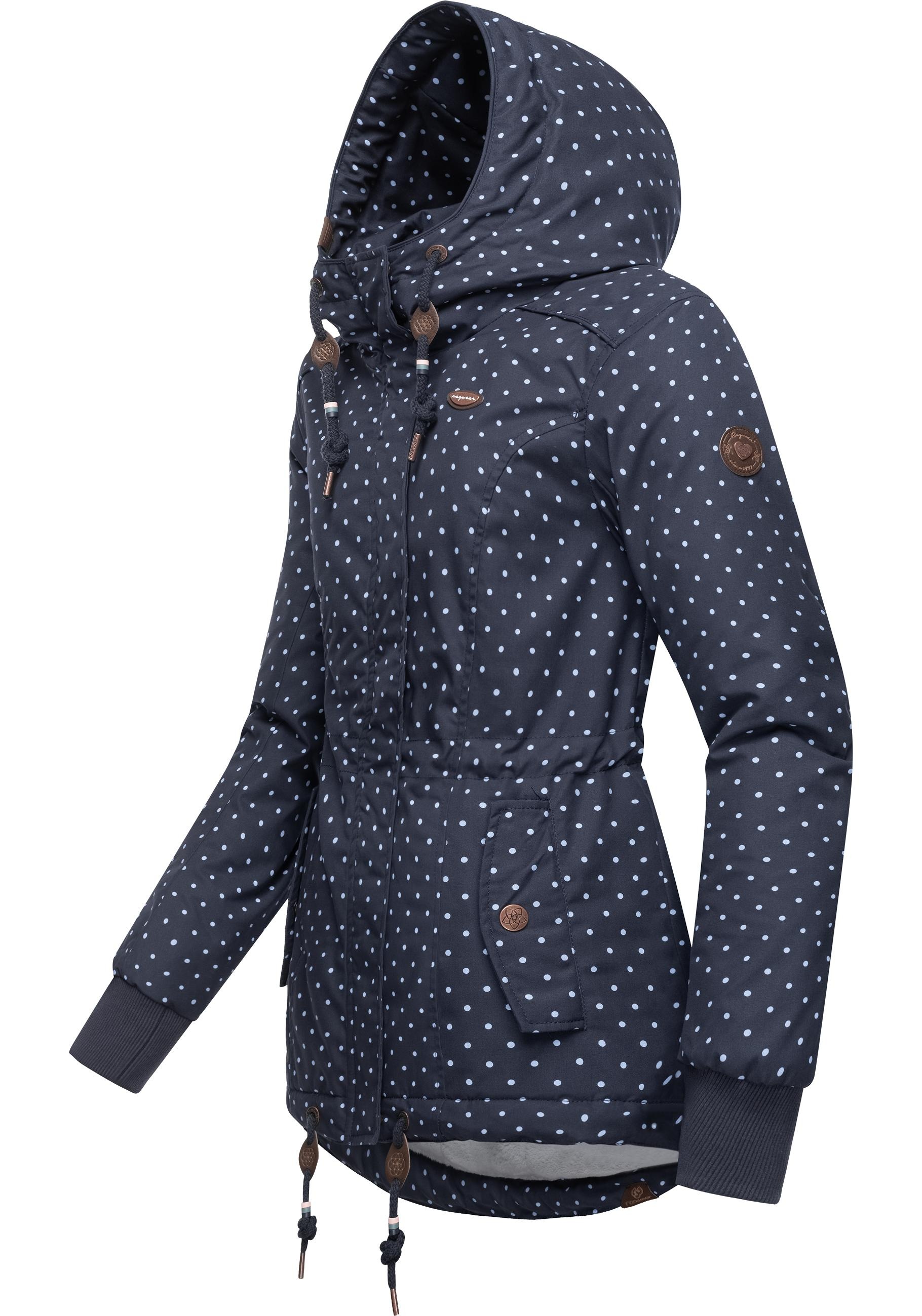 Ragwear Winterjacke "Danka Dots Intl.", mit Kapuze, stylische Winter Outdoo günstig online kaufen