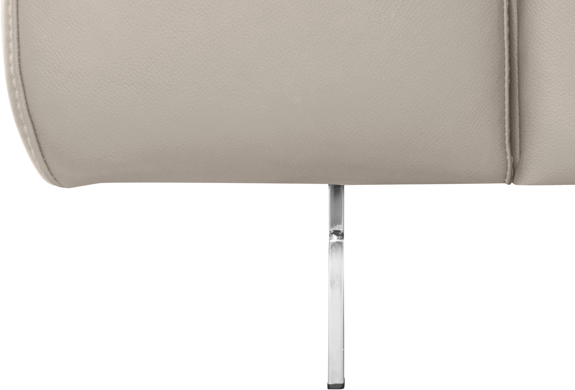 COTTA Ecksofa »Chef L-Form«, mit Kopfteilverstellung, edle Metallkufen, wahlweise mit Bettfunktion