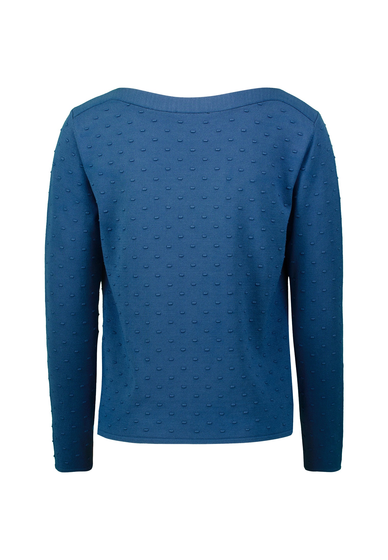 Zero Strickpullover »zero Pullover mit Punktstickerei«, (1 tlg.), weiteres Detail