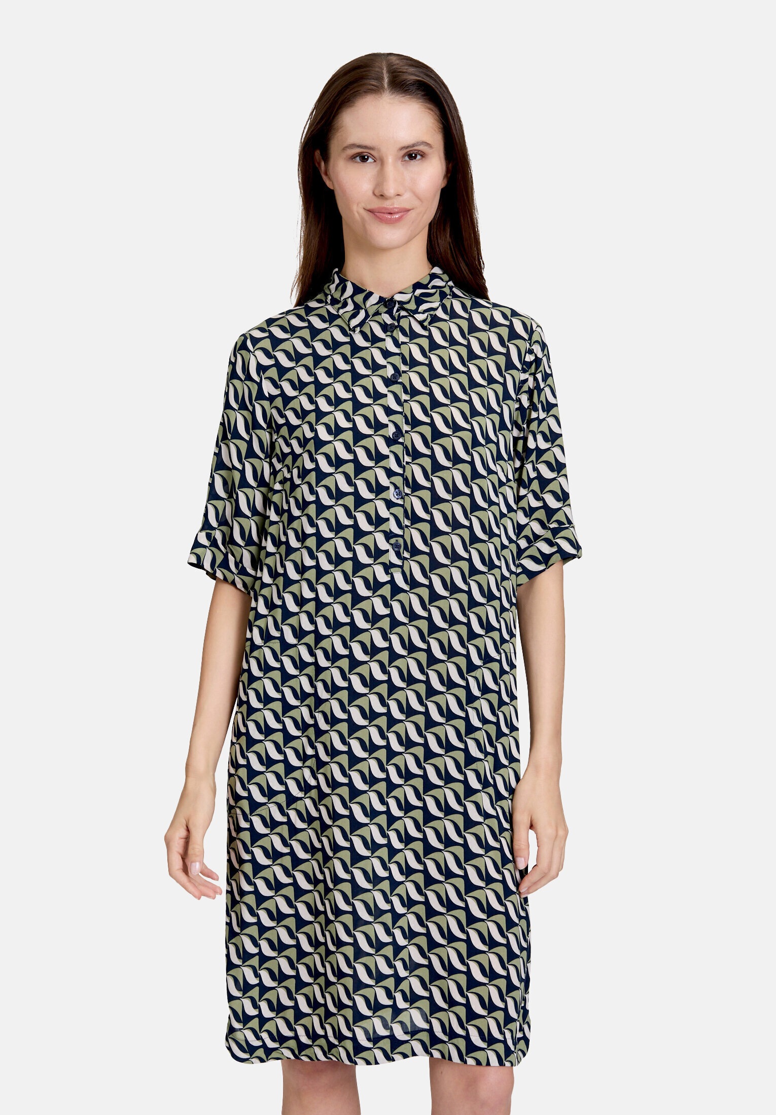 Betty Barclay Hemdblusenkleid »Damen mit Aufdruck« Nahttasche