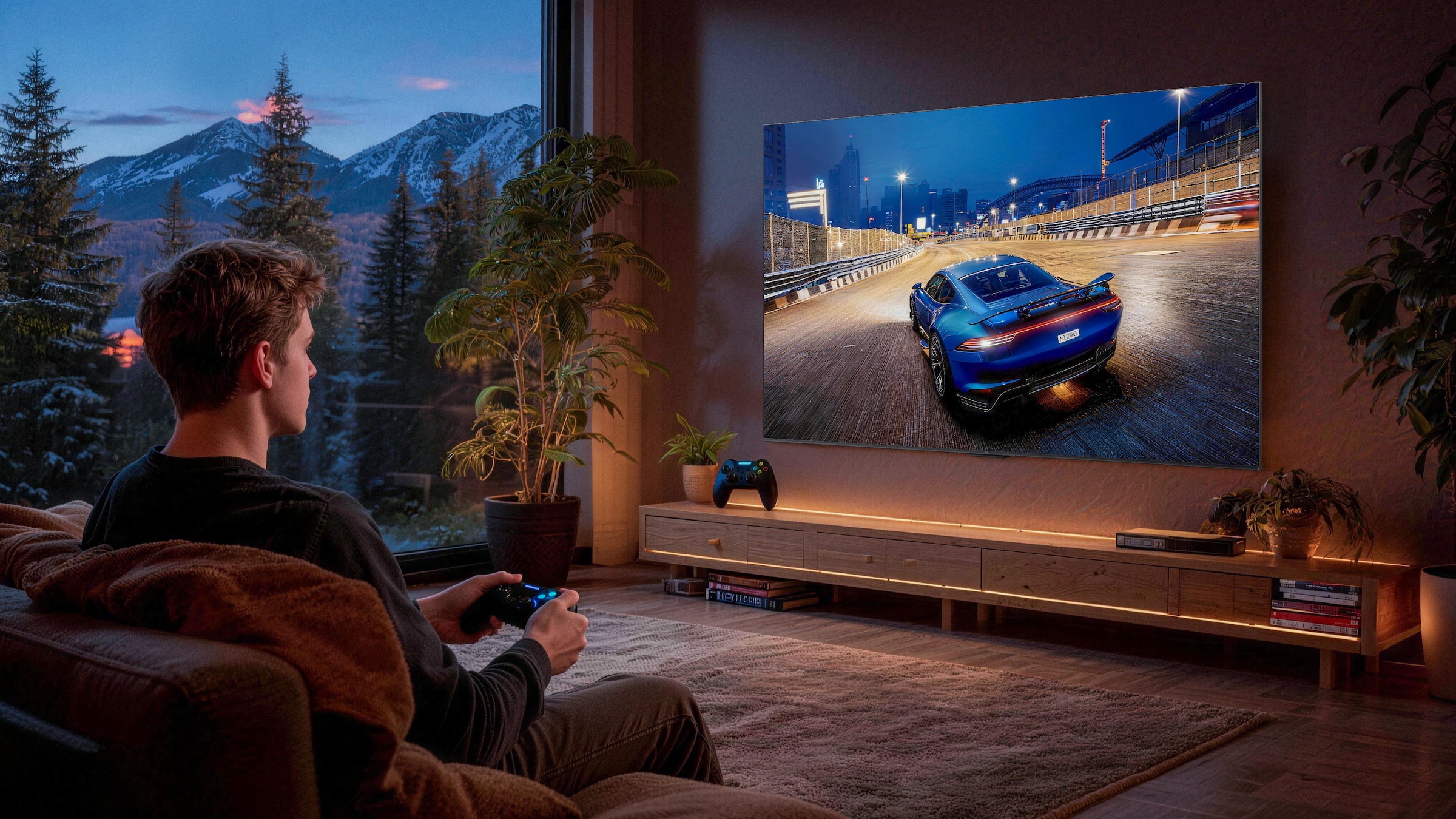 TCL QLED Mini LED-Fernseher »55Q7D ProX1« 139 cm/55 ″ SQD-Mini LED, AiPQ Prozessor, ONKYO 2.1, Dolby Vision, Apple AirPlay 2
