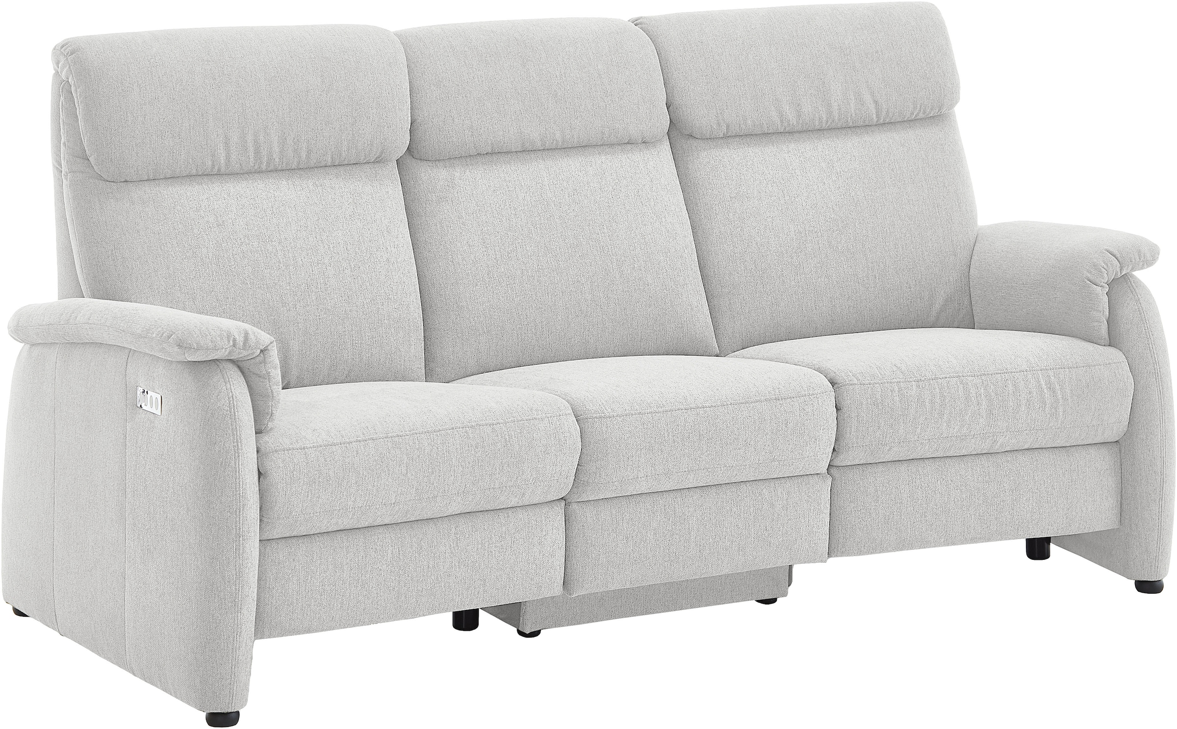 Home affaire Polstergarnitur »Turin, 2,5- & 3-Sitzer mit elektrischer Relaxfunktion« Set, 4 tlg. tlg. inkl. Tisch, USB & Steckdose, Federkern & pflegeleichtem Bezug