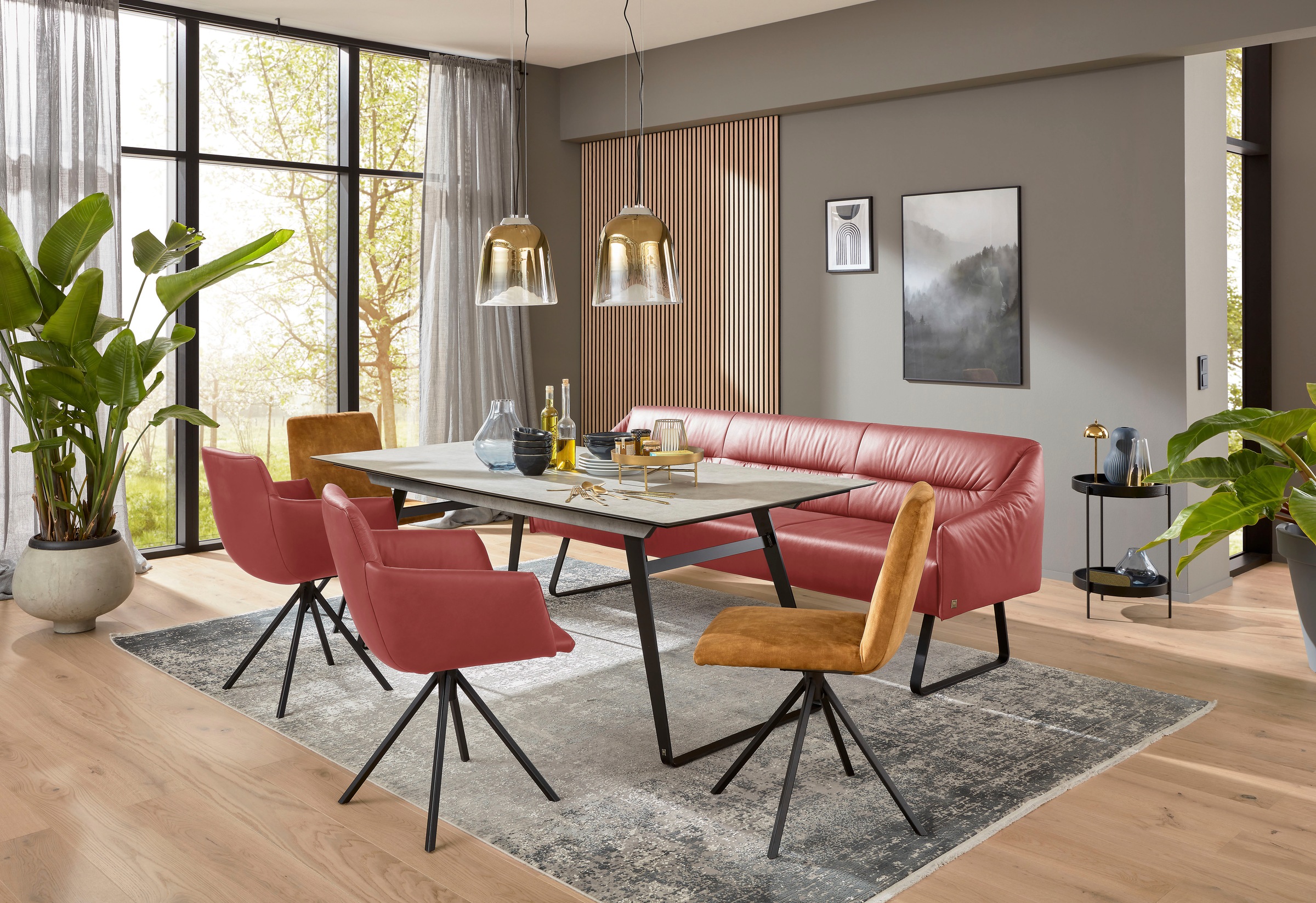 Musterring Essbank "JustB SP500" 1 Stk. tlg. Metallkufe schwarz, verschiede günstig online kaufen