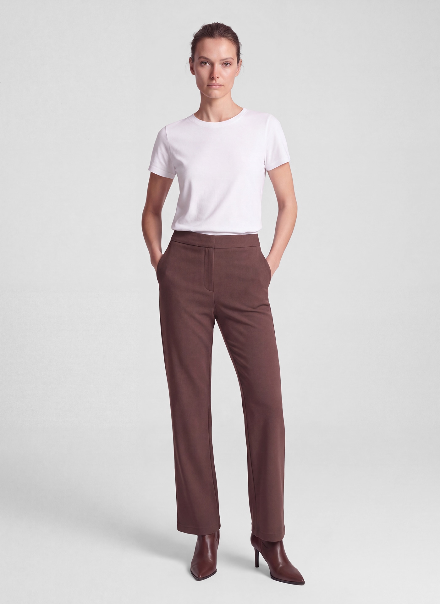 Rabe Stoffhose  unifarben - mit Viskose/Stretch