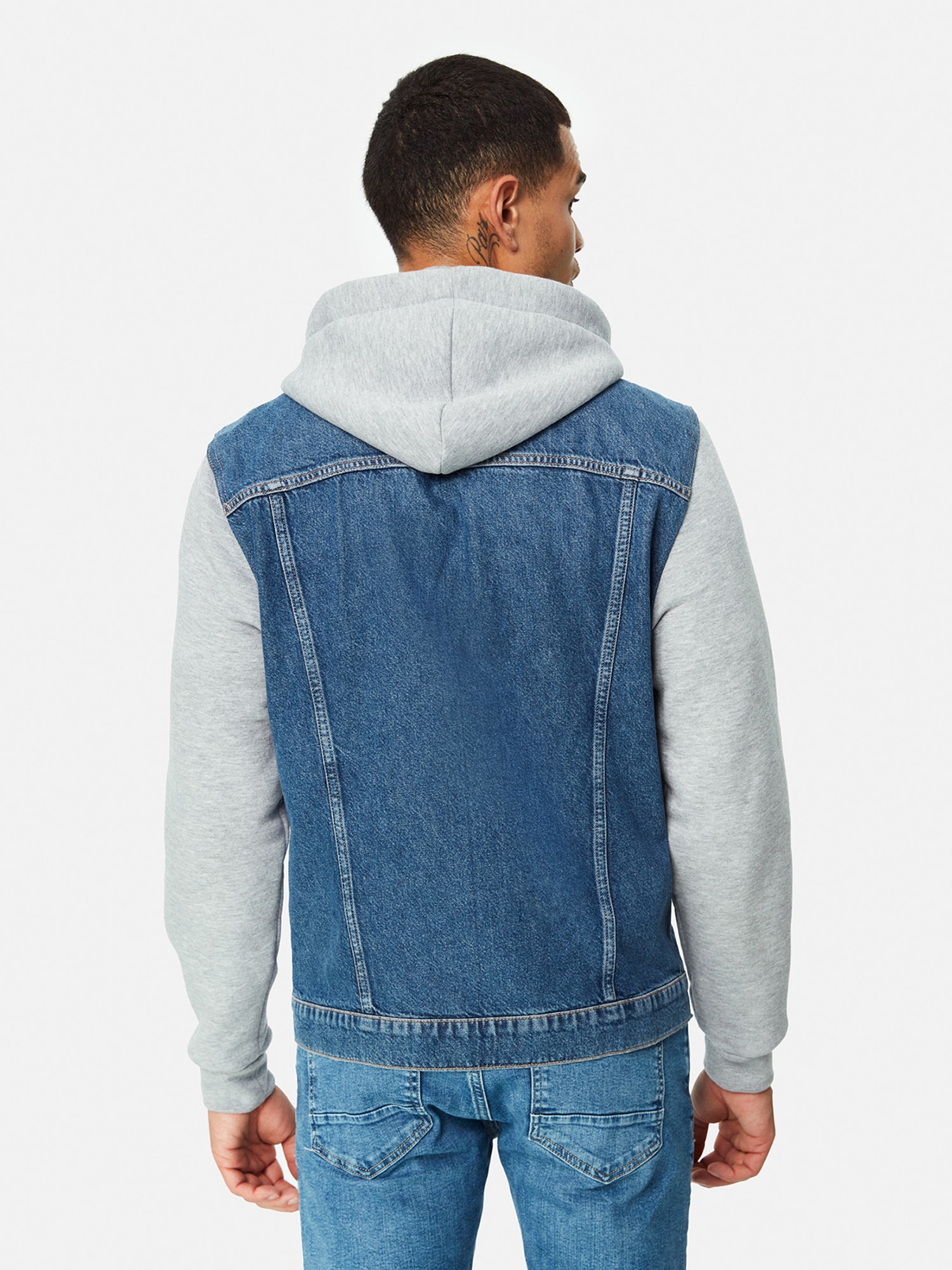 Mavi Jeansjacke »JERRY«, mit Kapuze, Jeansjacke mit Jerseyärmeln