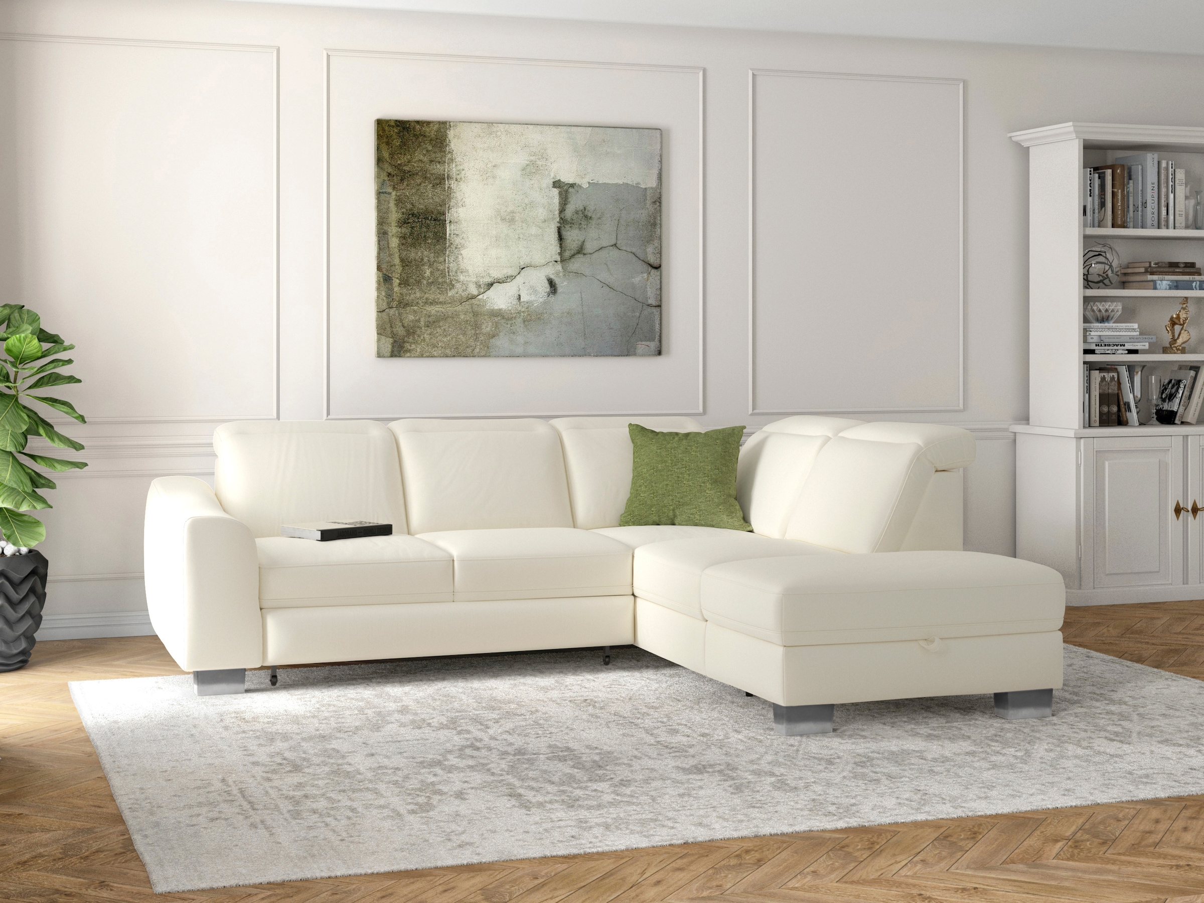 sit&more Ecksofa "Dundee L-Form", mit Federkern und Edelstahlfüßen, wahlwei günstig online kaufen