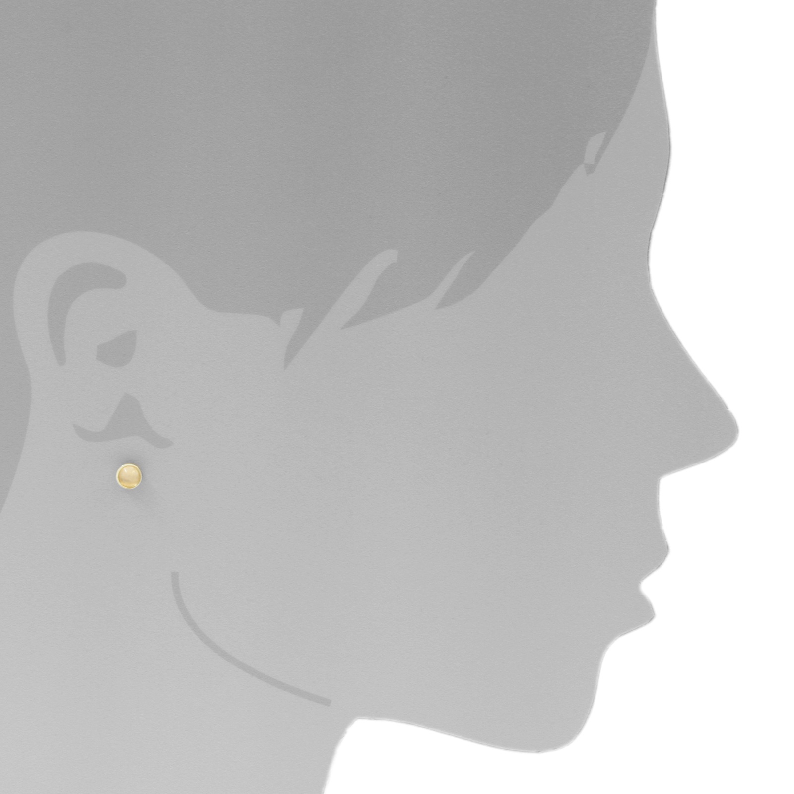 OSTSEE-SCHMUCK Paar Ohrstecker »Ostsee-Schmuck Ohrstecker Classic 5 mm Ohrstecker Classic 5 mm«, (2 tlg.)