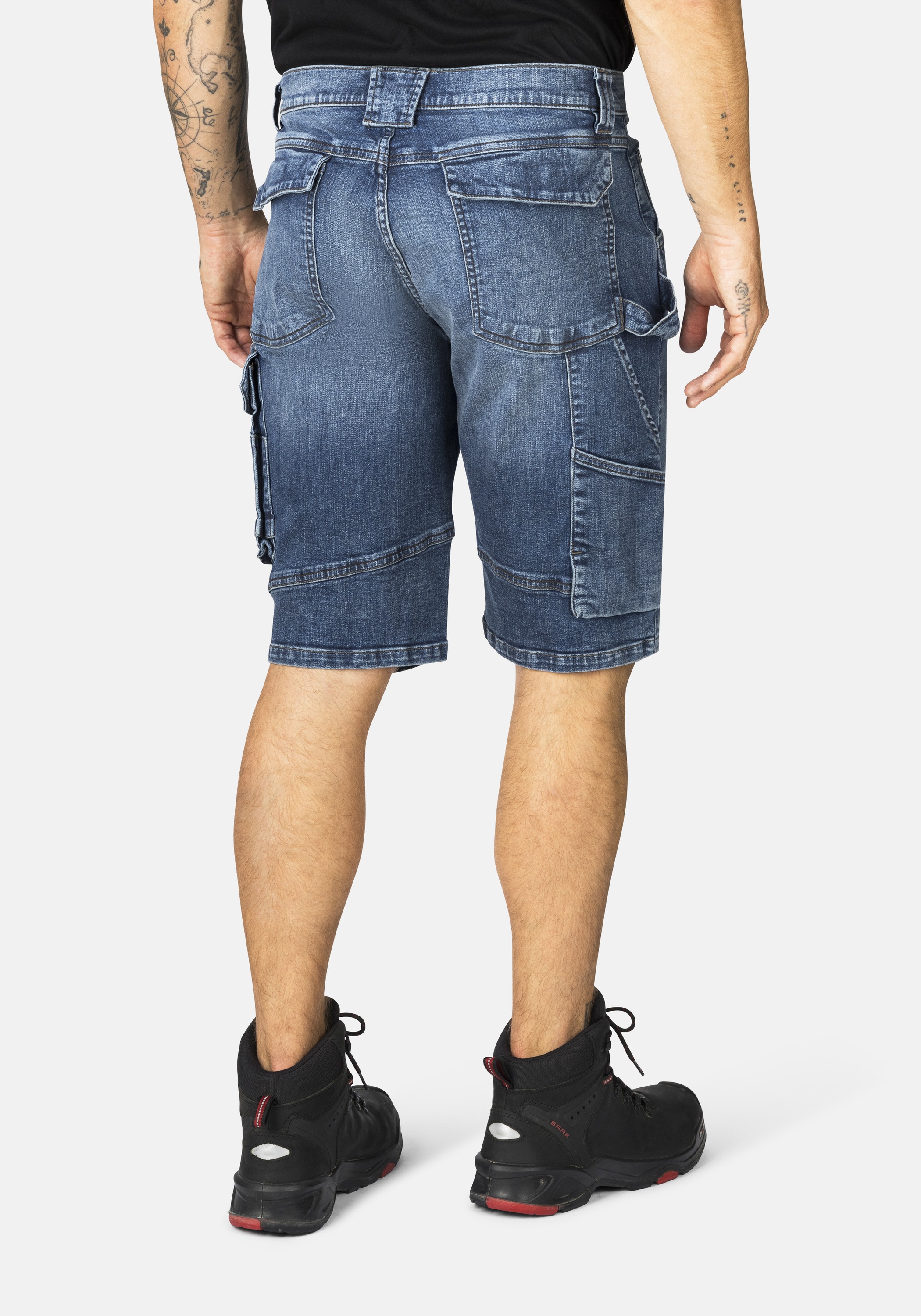 HERO by John Medoox Workerjeans »LUCAN Denim Workwear Arbeits-Cargoshorts Jeans«, Arbeits-Cargoshorts Jeans Denim / Jeansfür Herren