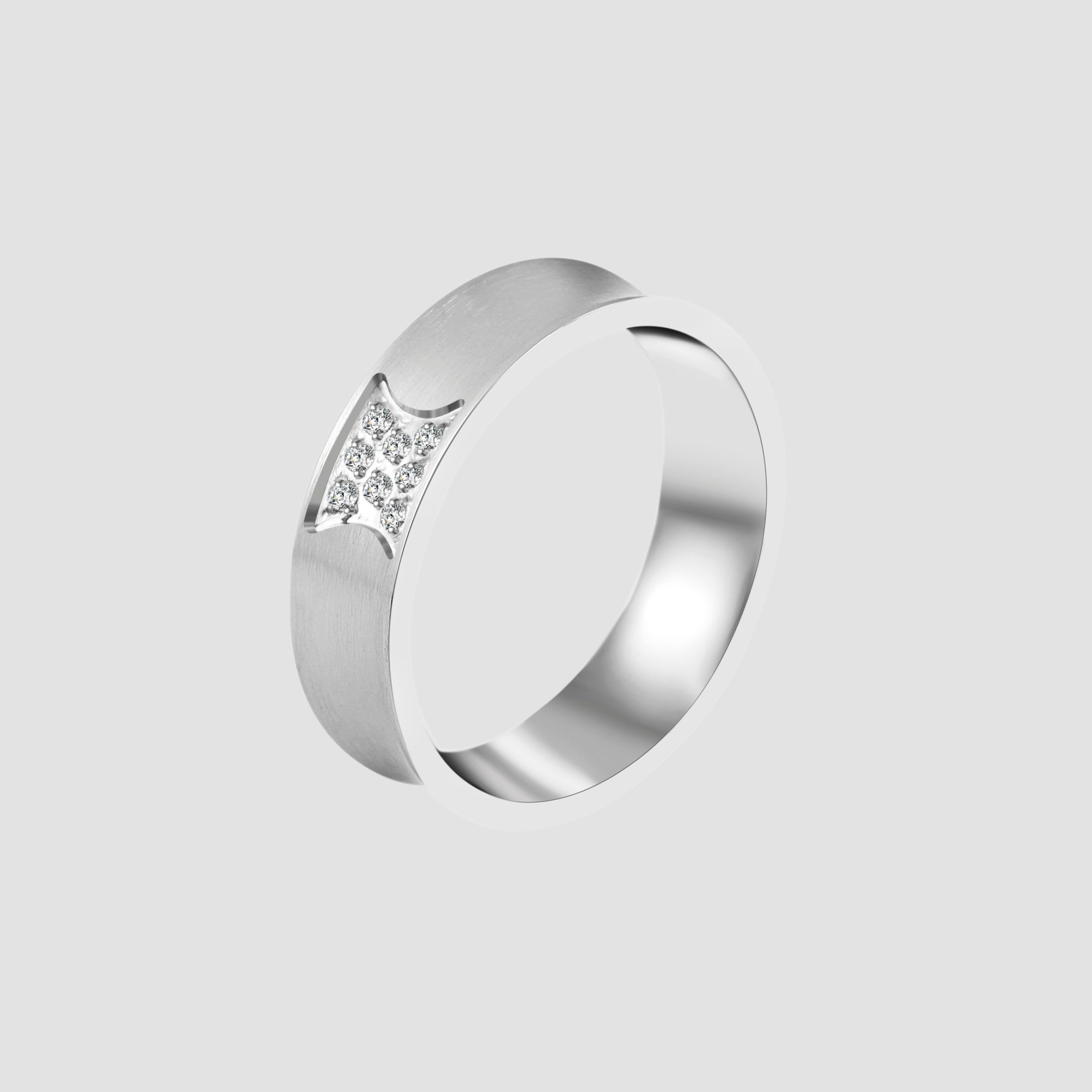 Adelia´s Fingerring »Damen Ring aus Edelstahl mit Strass Steinchen«