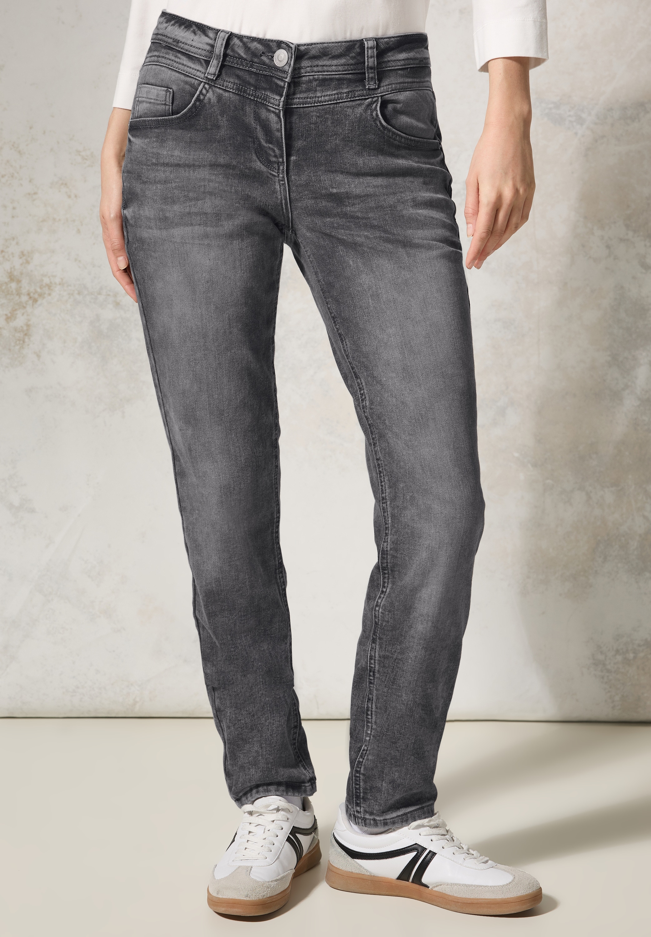Cecil Comfort-fit-Jeans, Middle Waist