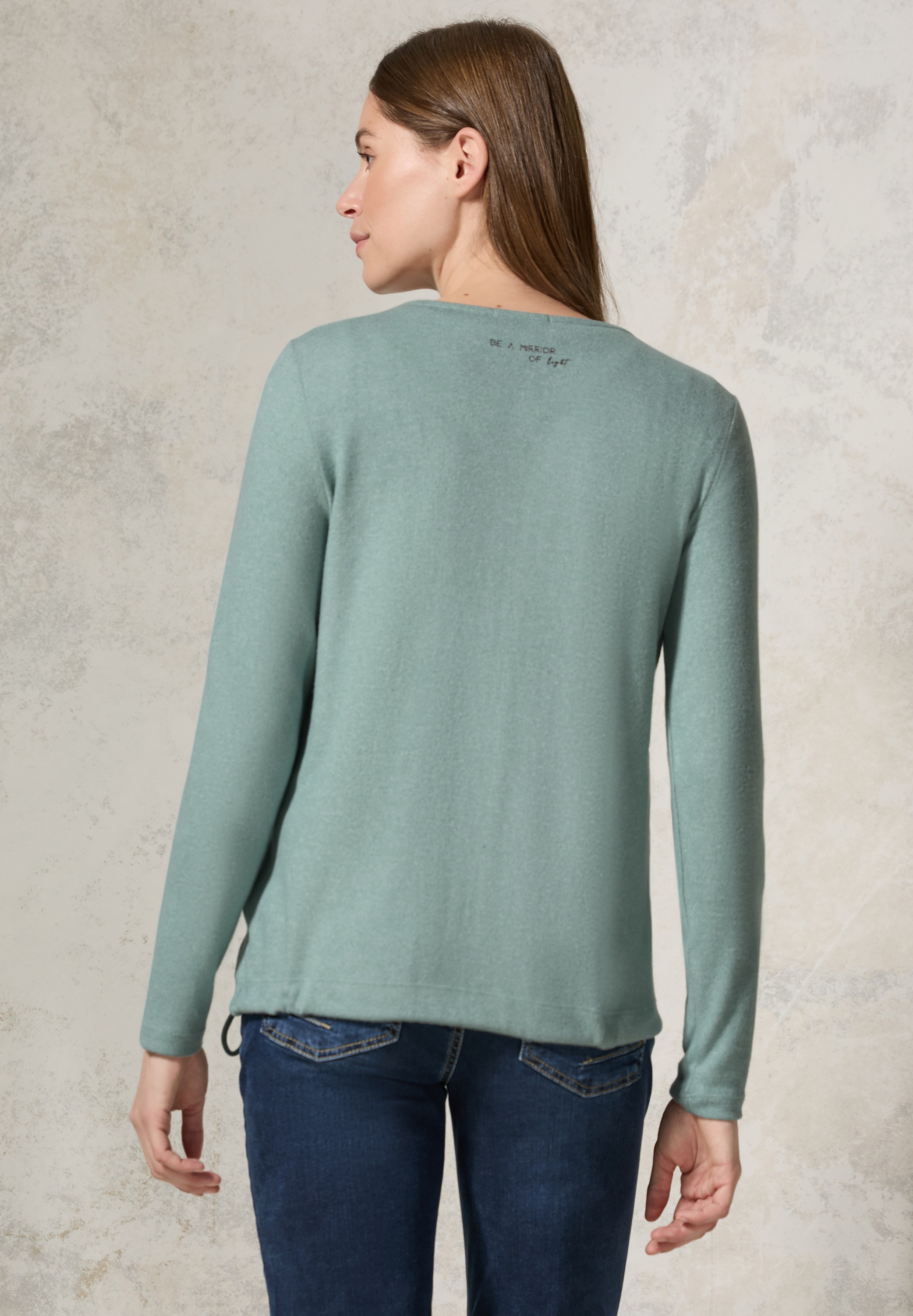 Cecil Langarmshirt, aus strecthigem Viskosematerial