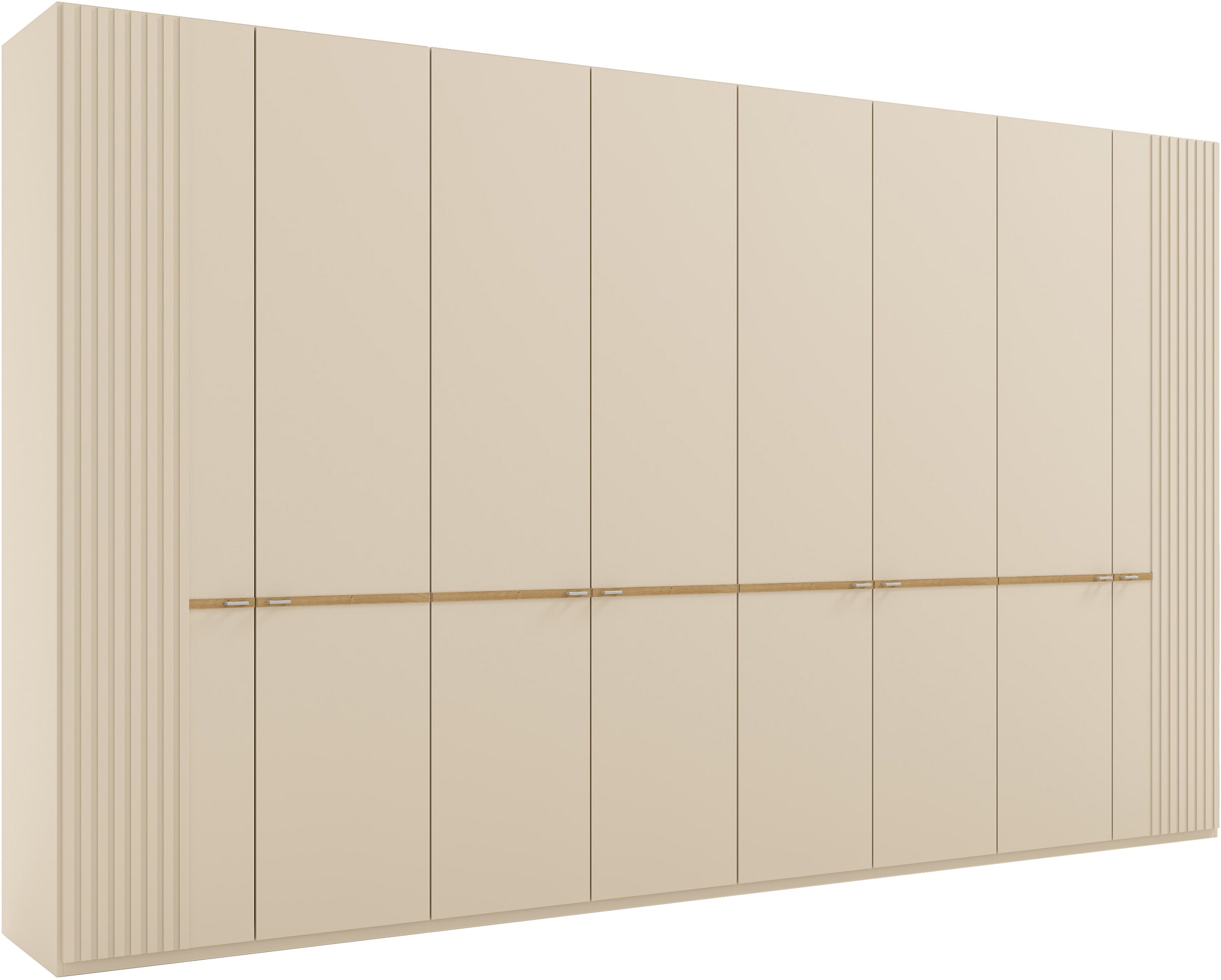 Musterring Kleiderschrank "Isabelle" Lamellen in Korpusfarbe, Griffe in silber, versch. Größen und Farben