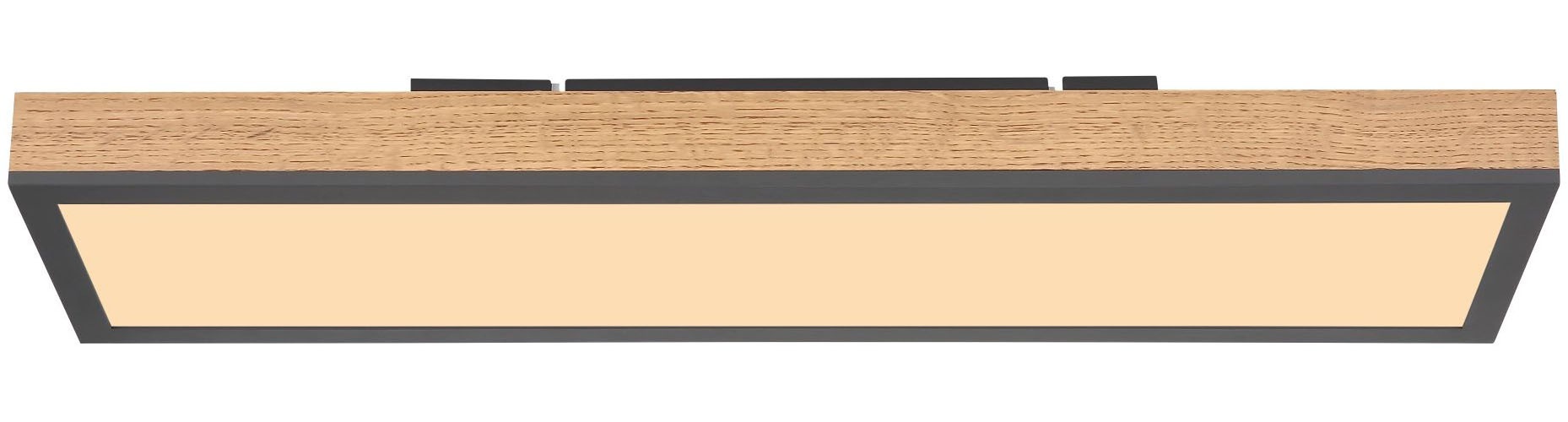 GLOBO LIGHTING LED Deckenleuchte »DORO«, 1 flammig, Leuchtmittel LED-Modul | LED fest integriert, MDF-Rahmen in Holzoptik
