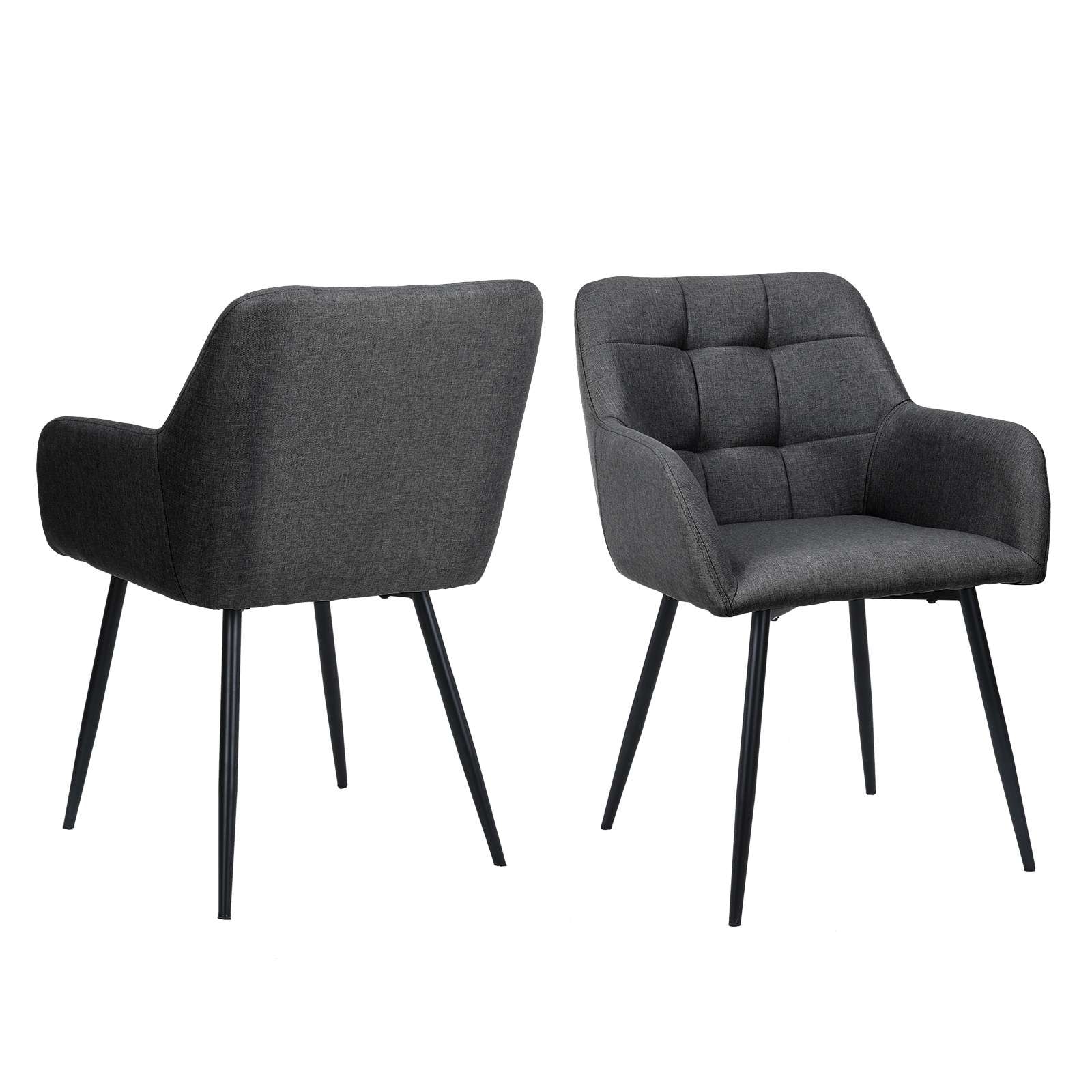 OTTO home Esszimmerstuhl »Bostony« () 2 Stk.gepolsterte Rückenlehne, Armlehne und Sitzfläche, Sitzhöhe 49 cm