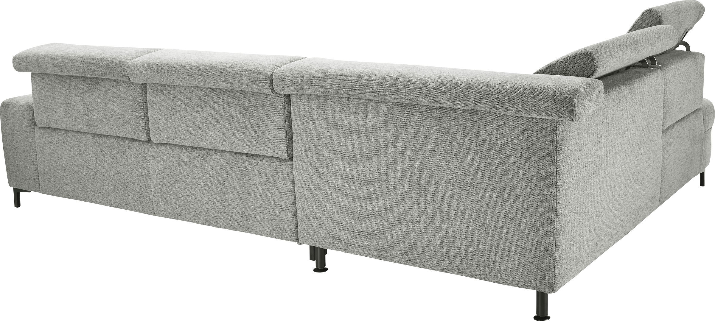 Ecksofa "SO 3400 Sitzhöhe 47cm oder 49cm, Sitztiefe verstellbar, B/T 317/220 cm", famosa alu, B:317cm H:84cm T:220cm, 100% Polyester, SET ONE BY MUSTERRING, Sofas, Ecksofa, Kaltschaumpolsterung, Flachgewebe, whlw. mit Funktionen, Sitzhöhe 47 9