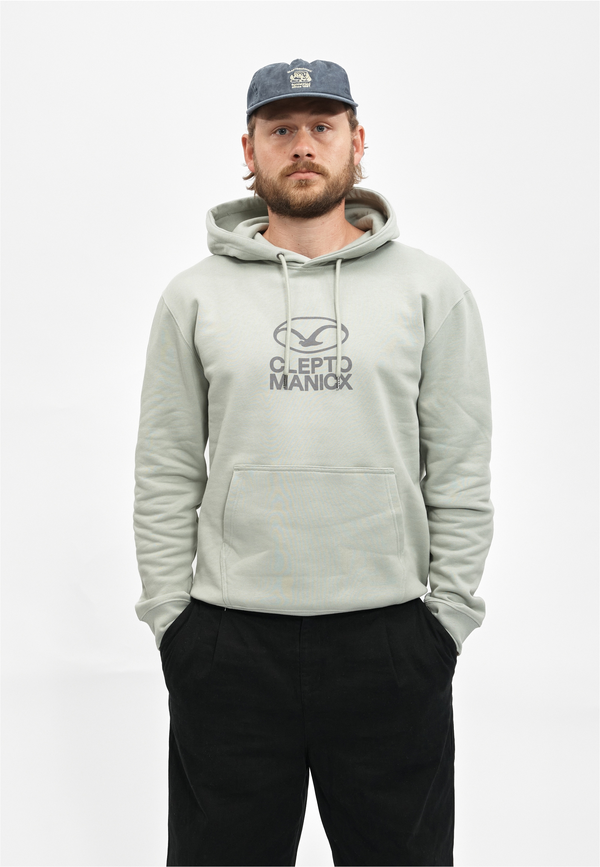 Cleptomanicx Kapuzensweatshirt "Möwe Plate", mit lässigem Frontprint