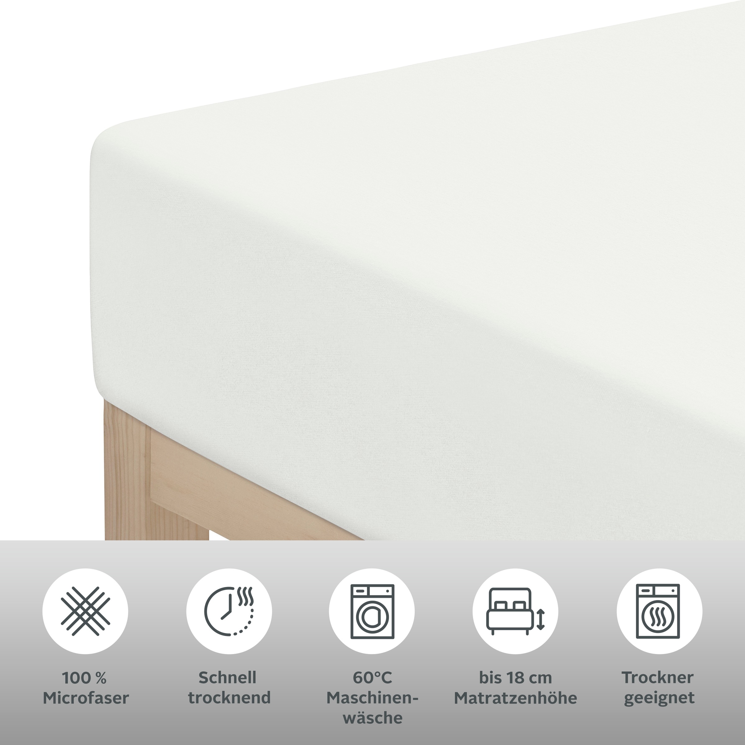 Thumbnail - OTTO home Spannbettlaken "PAPRIKA" Bettlaken, Laken, in zwei Qualitäten: Fleece & Jersey, pflegeleicht