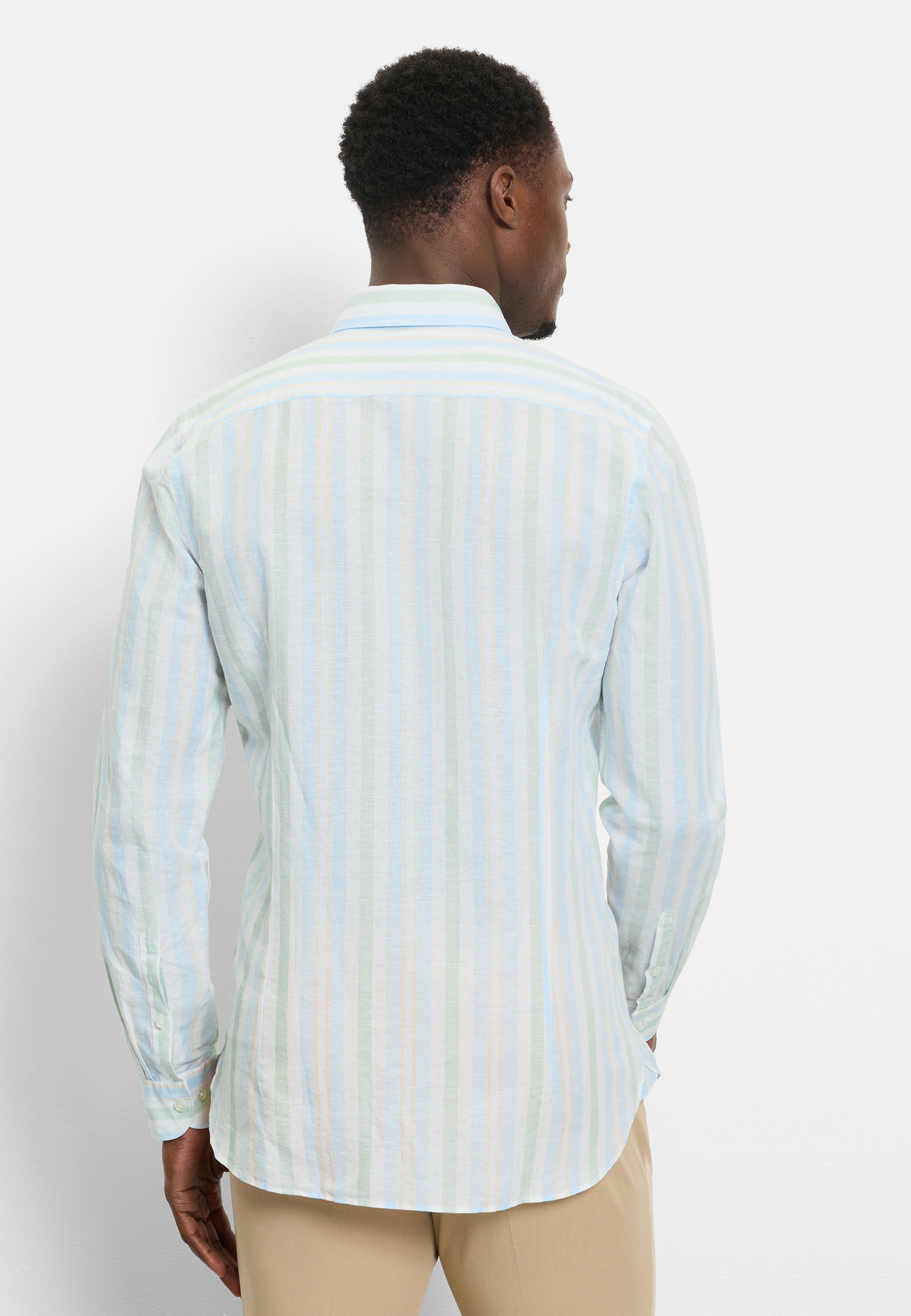 OLYMP Businesshemd »OLYMP Level Five garment washed, Body Fit, Kent«