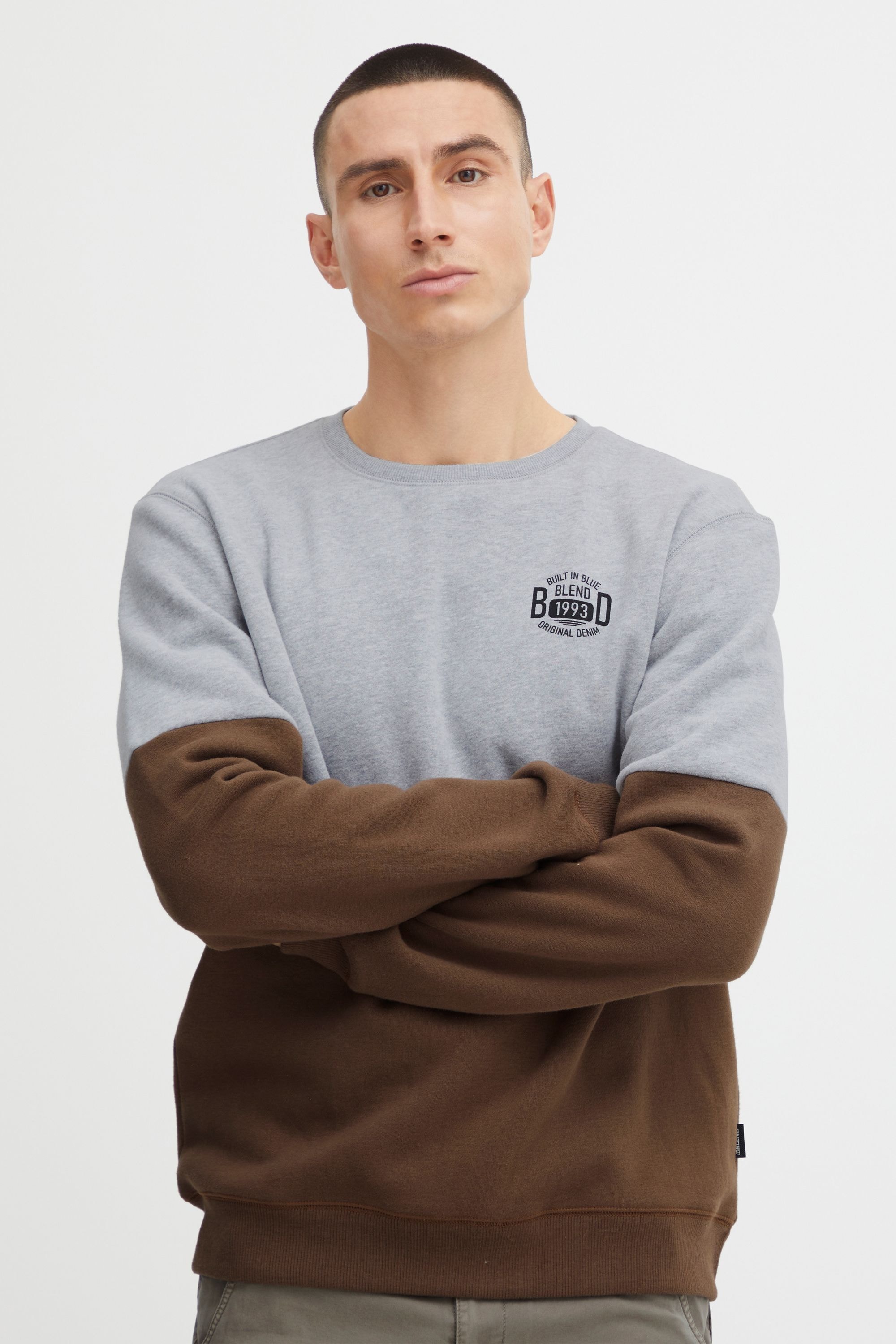 Blend Longpullover "BHSweatshirt" Klassisches Sweatshirt mit Rundhalsaussch günstig online kaufen