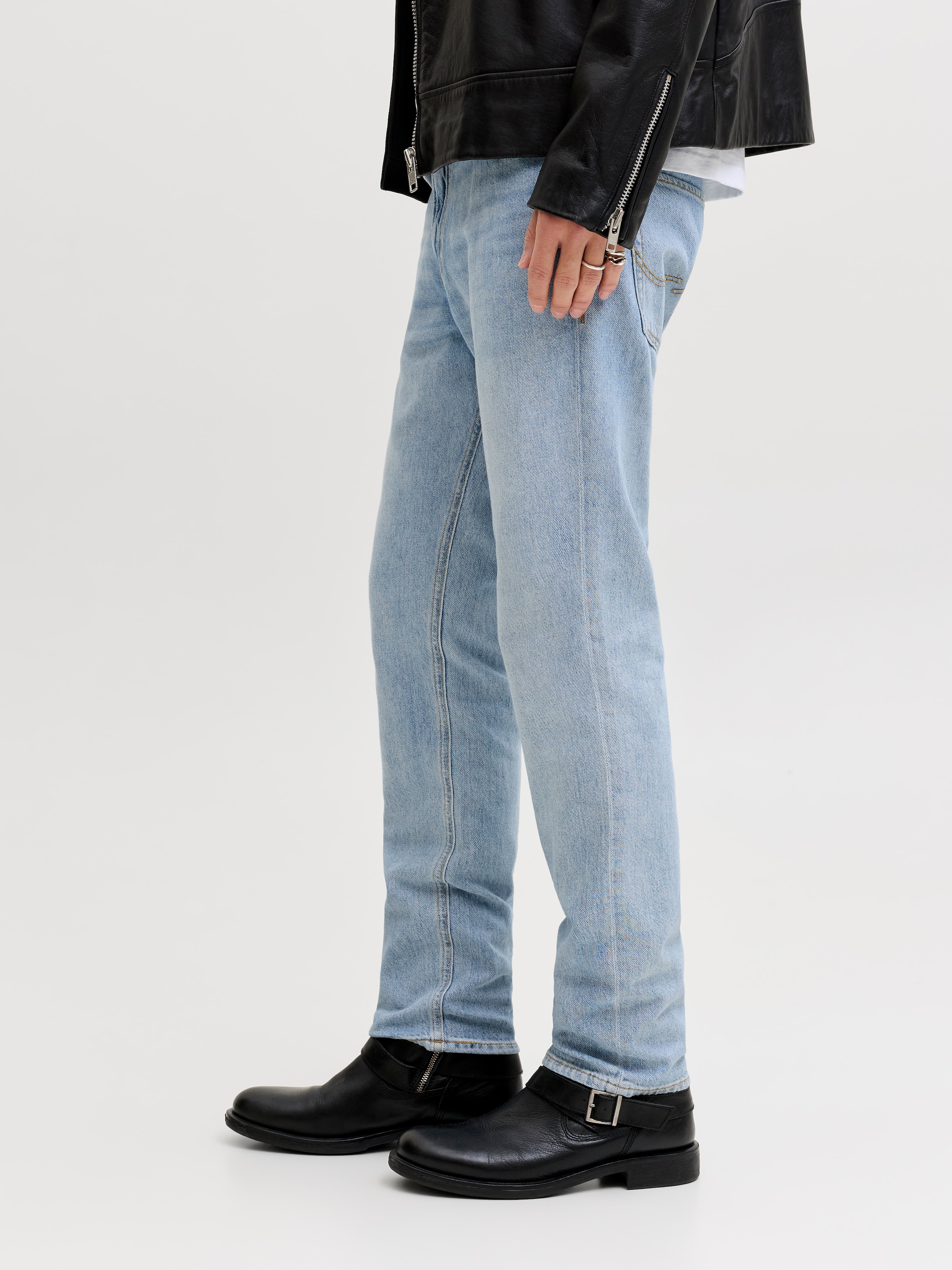 Jack & Jones »JJICLARK im Used-Look, Stretchkomfort und niedrige Leibhöhe« Baumwollmischung, regular fit