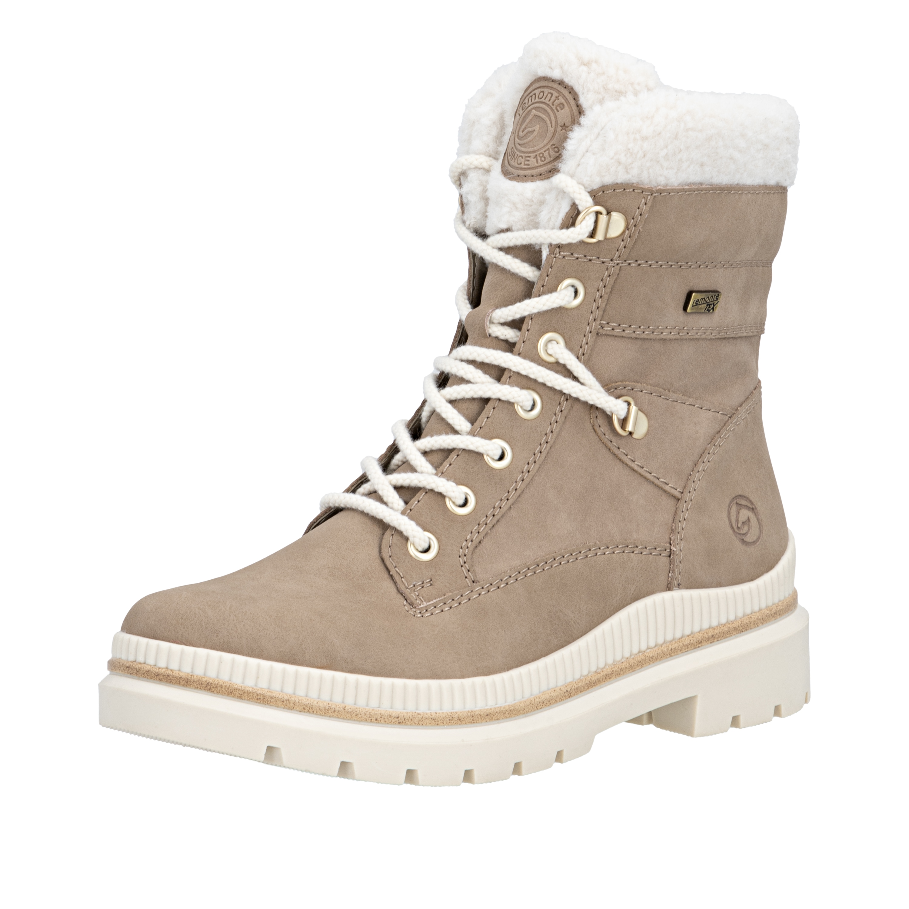 Remonte 1100000002199 "FIBER-GRIP" Schnürstiefelette, Profilsohle, mit Schurwollfutter und TEX