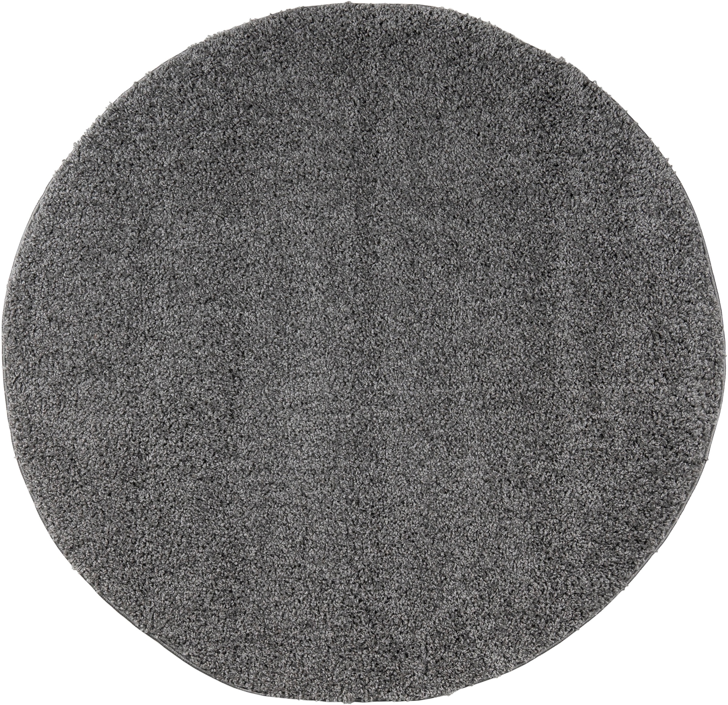 my home Teppich "Viva rund" rund 45 mm Höhe Uni-Farben, einfarbig, besonder günstig online kaufen