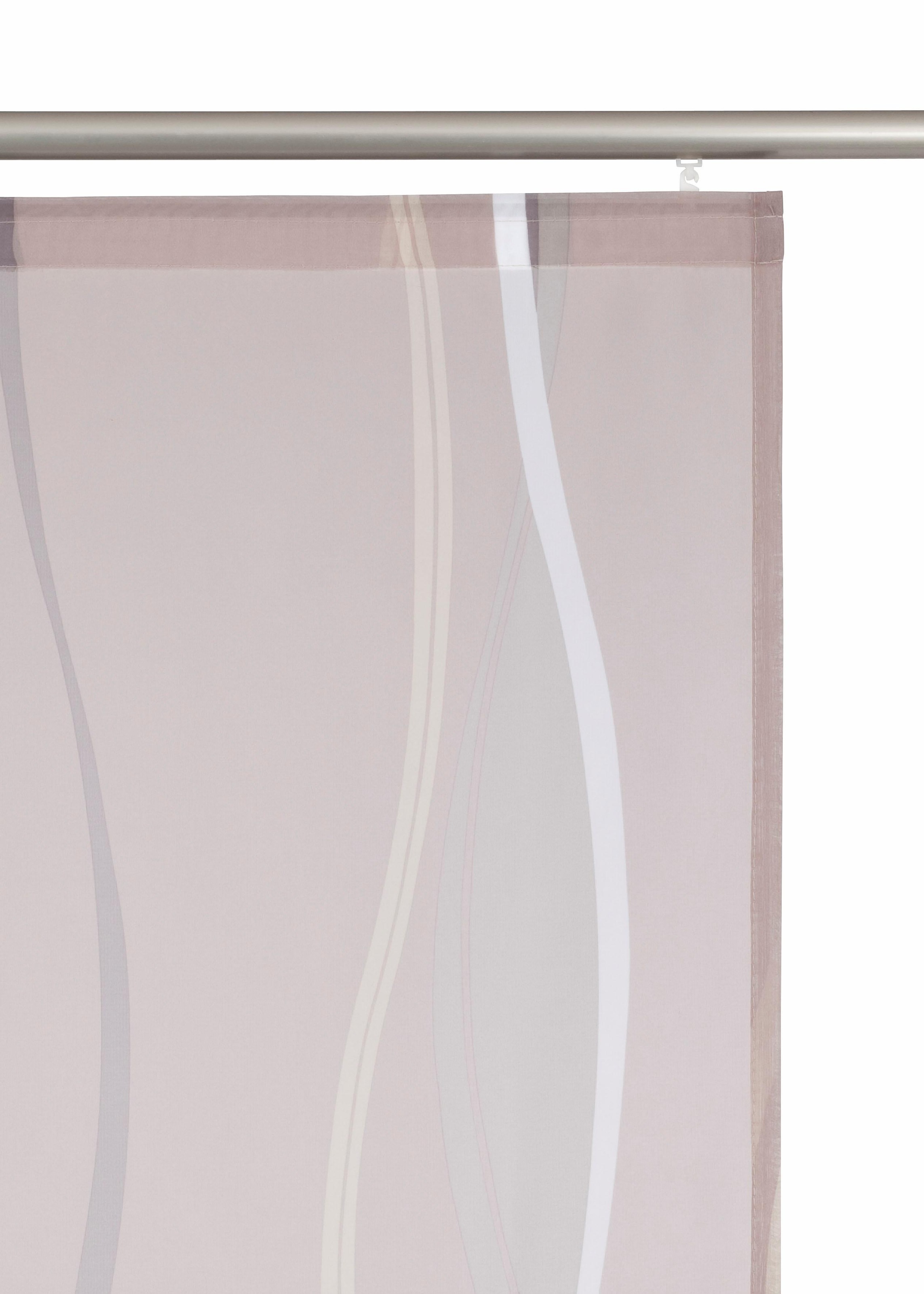 Thumbnail - OTTO home Schiebegardine "Dimona" Klettschiene 2 Stk. tlg. 2-er Set, Fertiggardine, mit Befestigungszubehör, Wellen