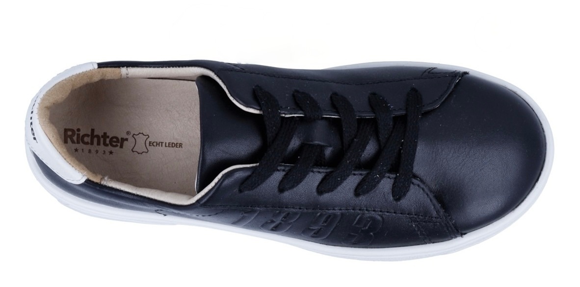 Richter Sneaker »1893 WMS: mittel«, Schnürschuh im cleanen Look, Größenschablone zum Download