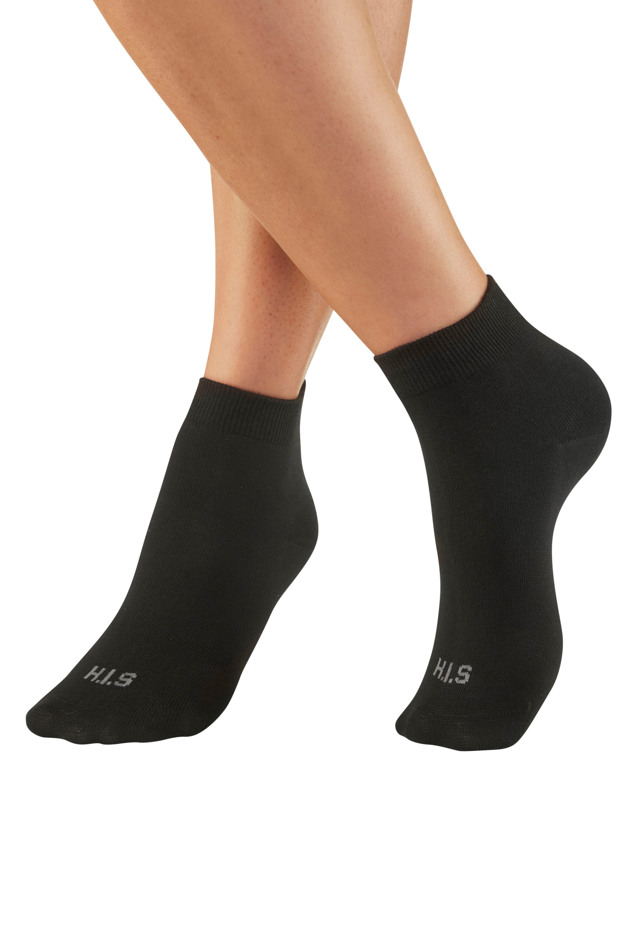 H.I.S Kurzsocken Packung, 6 Paar tlg. unifarben und meliert in einer Packung