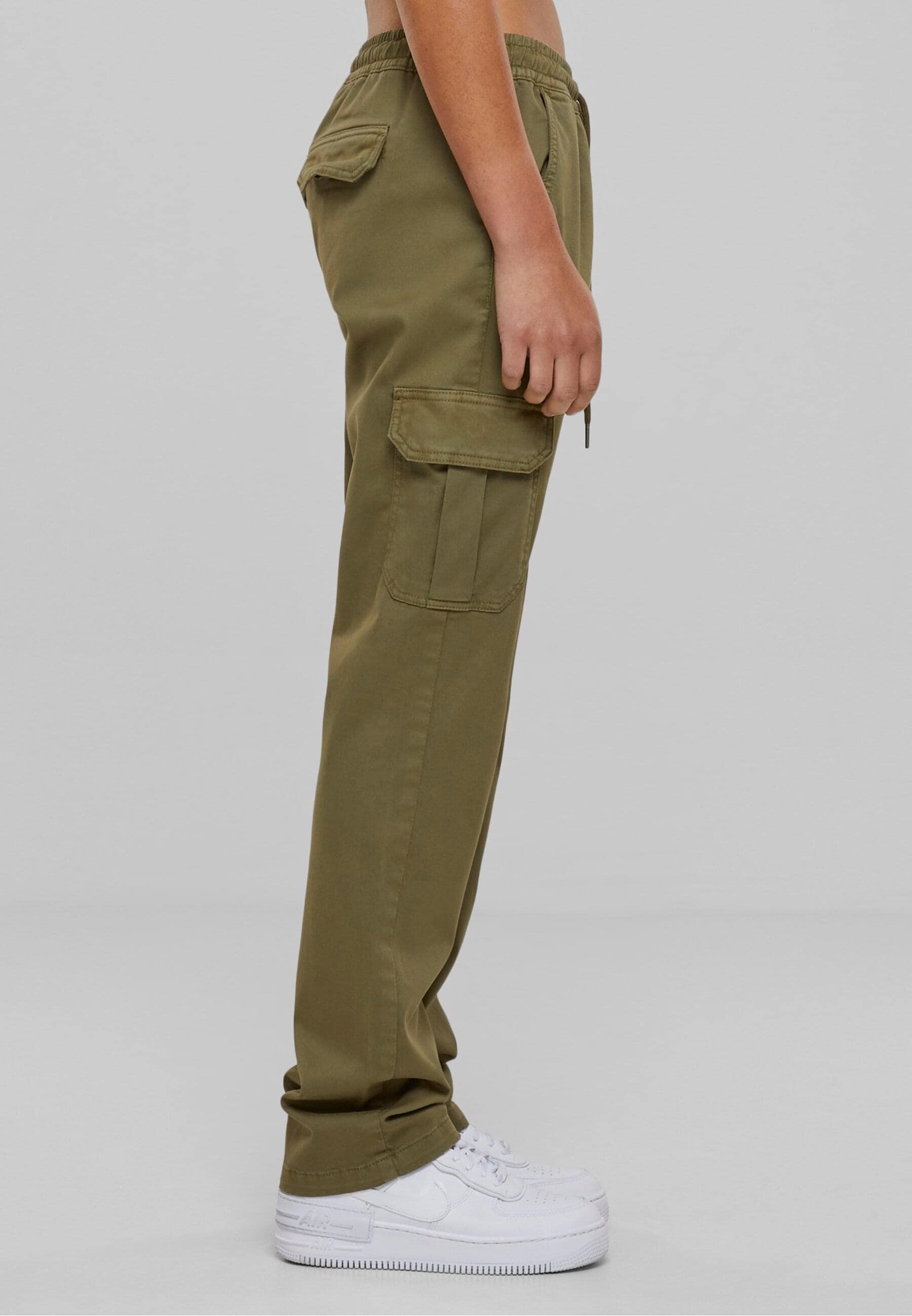 URBAN CLASSICS Cargohose »Urban Classics Damen Ladies High Waist Twill Cargo Pants«, (1 tlg.)