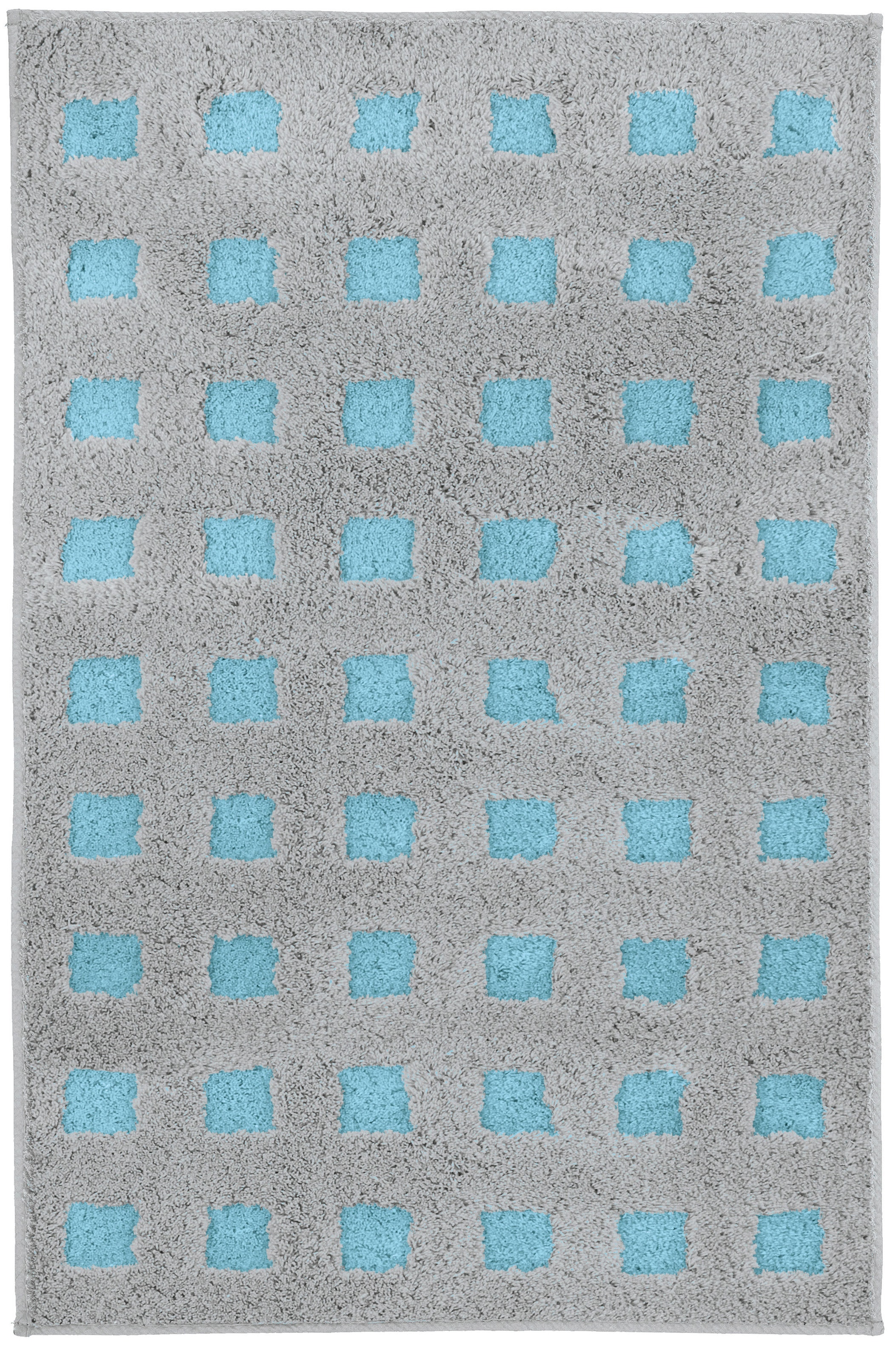 Kleine Wolke Badematte »Boxes«, rutschhemmend beschichtet, fußbodenheizungsgeeignet, Badteppich, modernes Design, Hoch/Tief Effekt