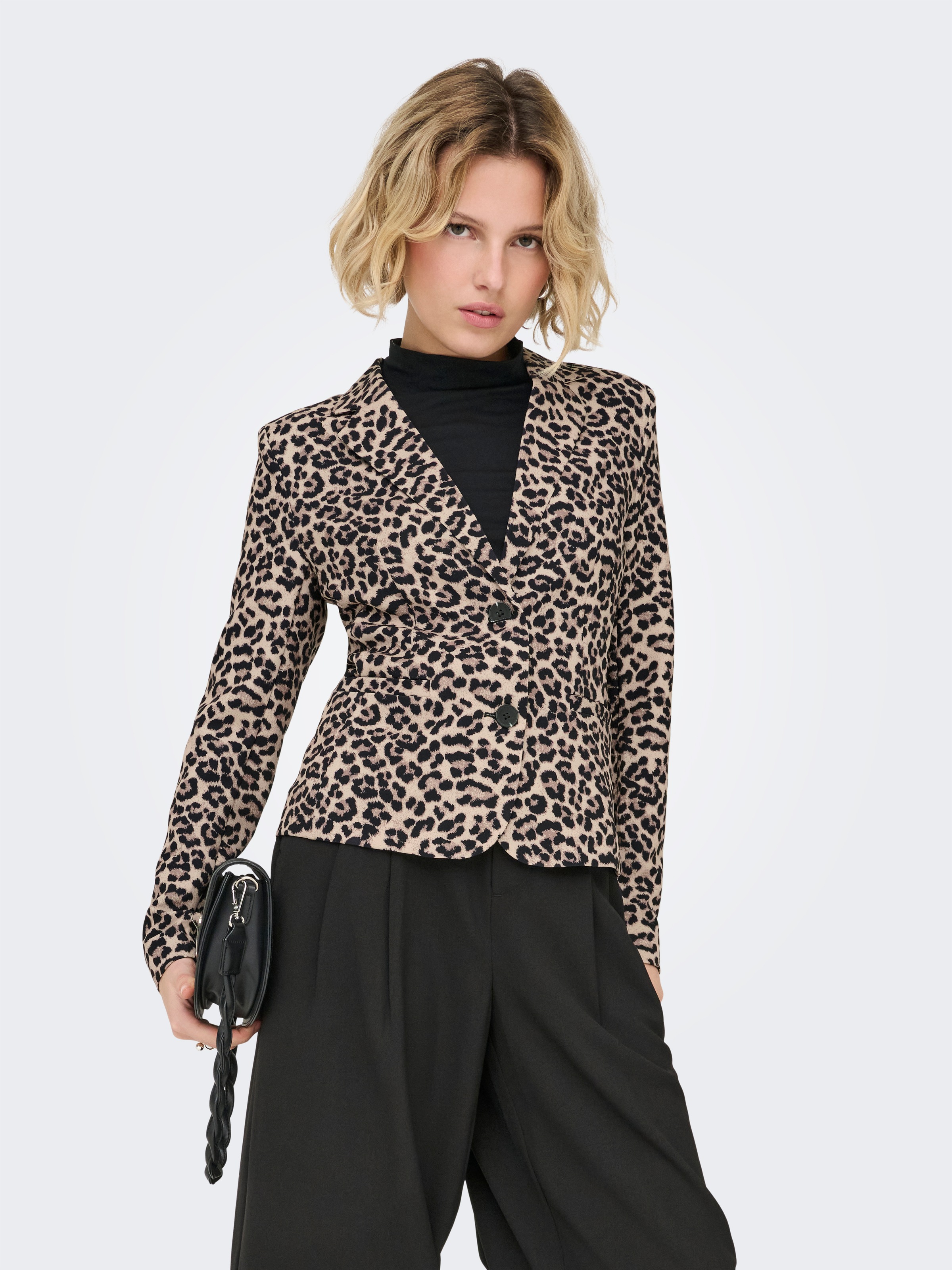 ONLY Kurzblazer "ONLELISIA LIFE L/S AOP BLAZER TLR" Materialmix, regular fi günstig online kaufen