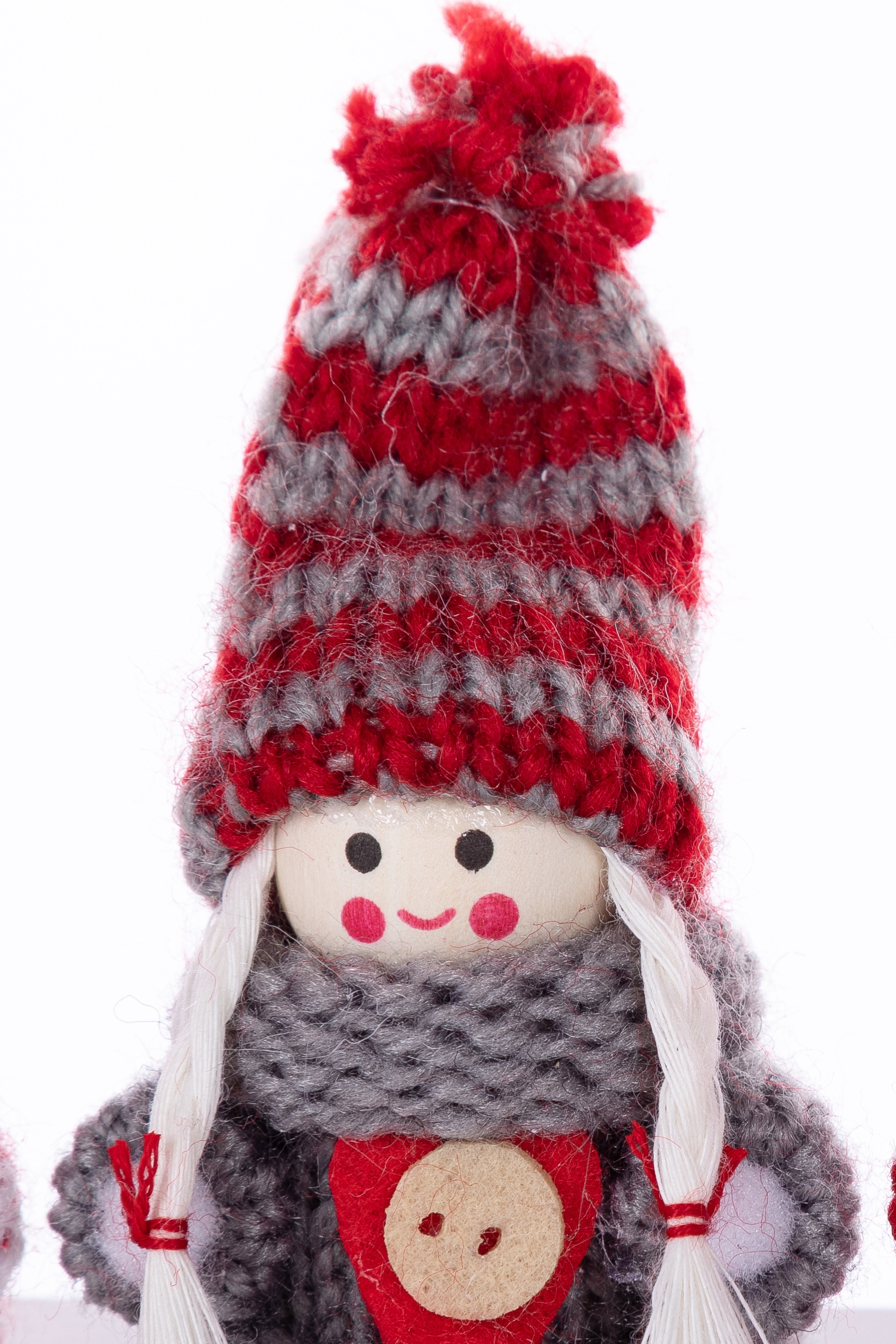 Myflair Möbel & Accessoires Weihnachtsfigur "Weihnachtsdeko rot" Wollwichte günstig online kaufen