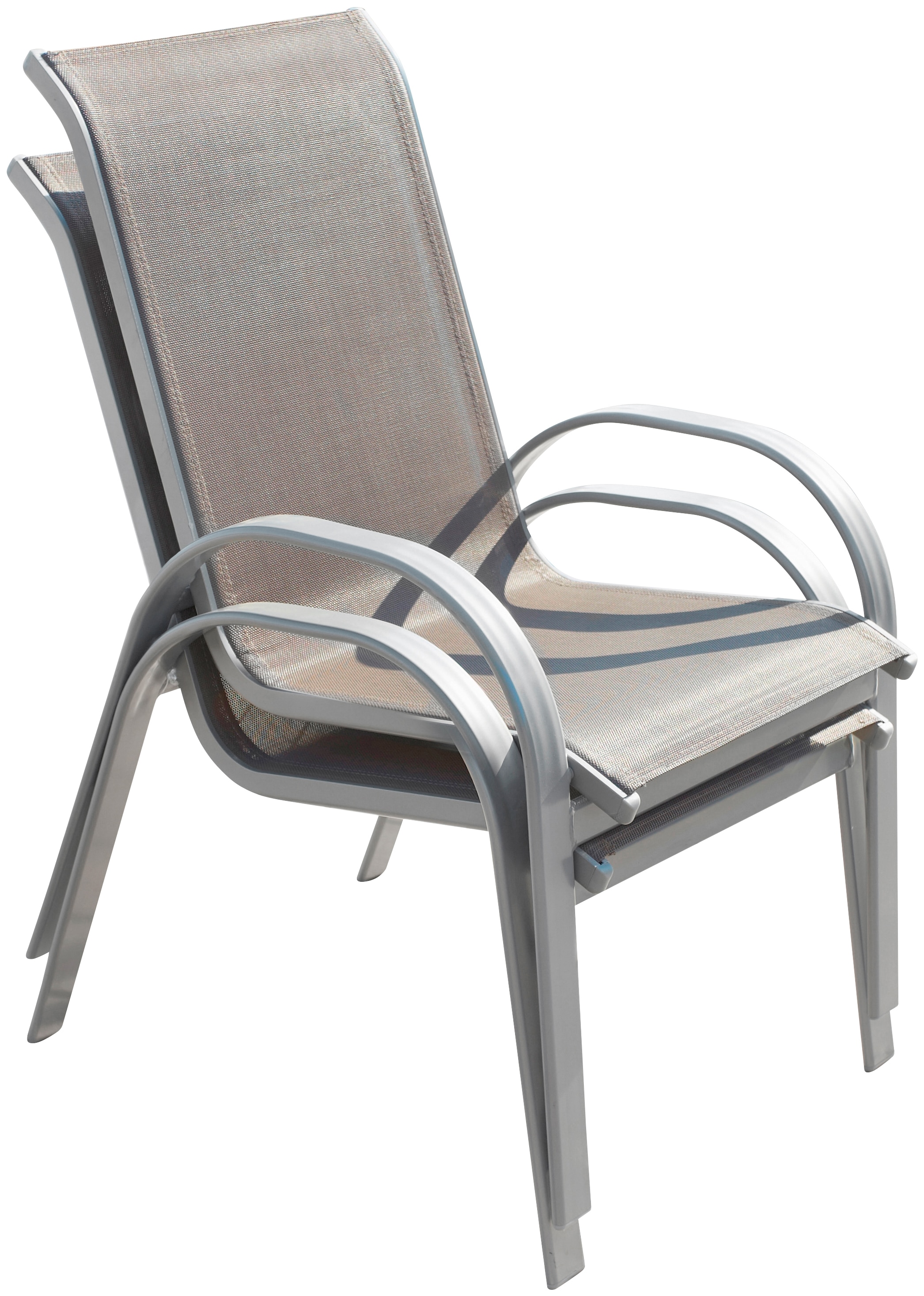 MERXX Garten-Essgruppe »Amalfi«, (5 tlg.), 4 Sessel, Tisch ausziehbar 90x120 -180 cm, Alu/Textil | BAUR