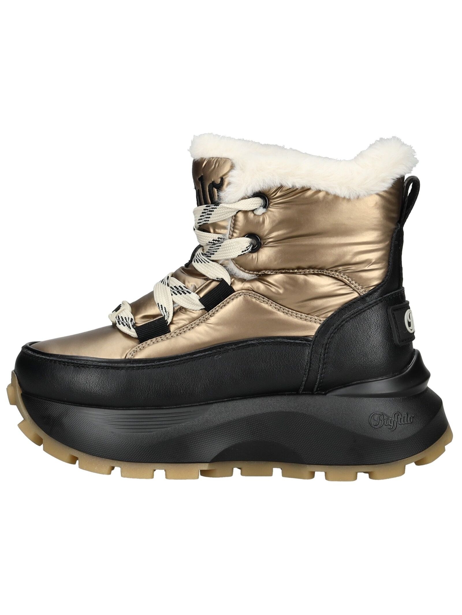 Buffalo Schnürstiefelette "Buffalo Stiefelette Lederimitat/Textil" günstig online kaufen