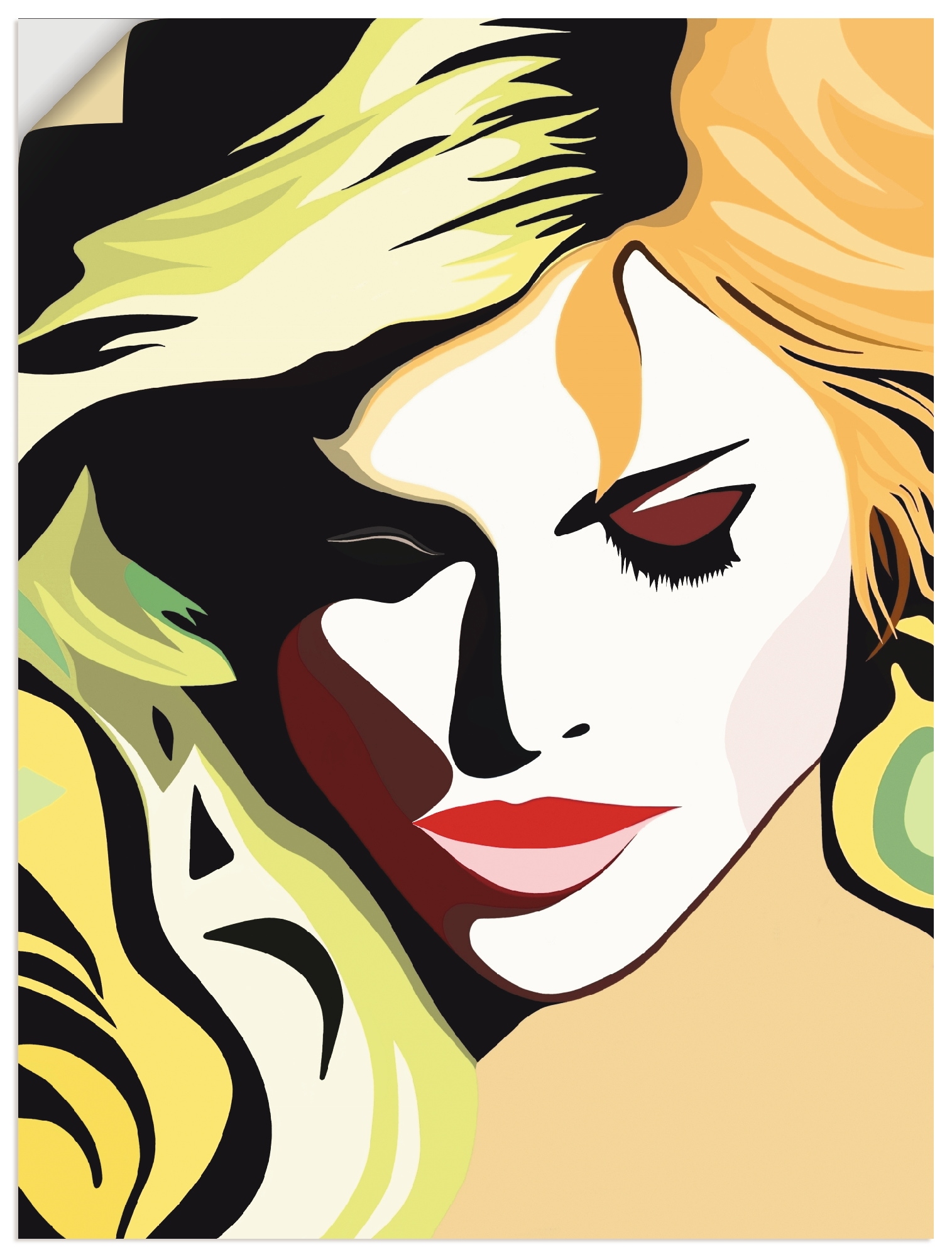 Artland Wandbild »Schöne Frau«, Frau, (1 St.), als Alubild, Leinwandbild,  Wandaufkleber oder Poster in versch. Größen kaufen | BAUR