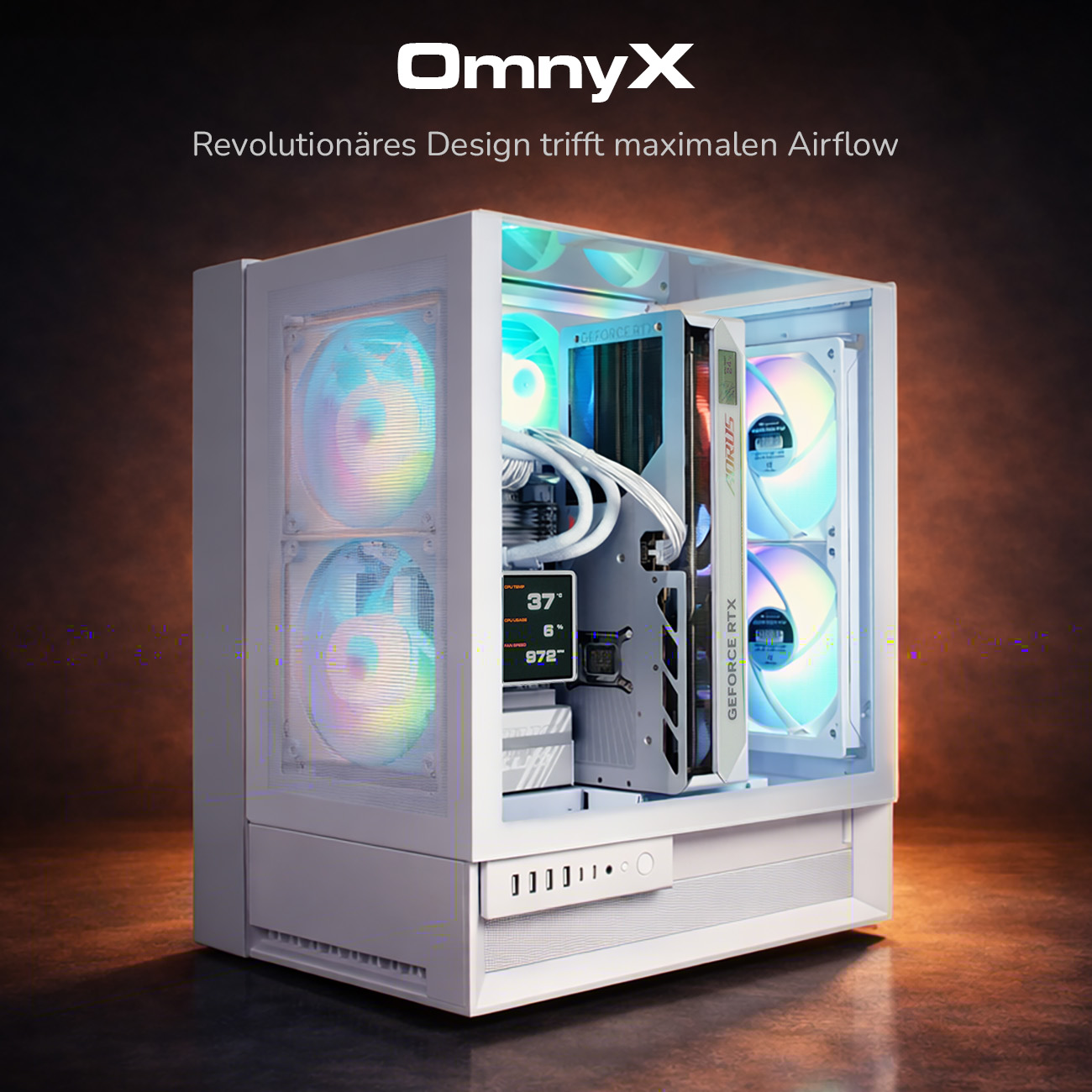 Cougar Gaming-PC »OmnyX WT 8125 AMD Ryzen 9 9950X3D 32GB DDR5 2TB SSD RTX 5090« Windows 11, DDR5 RAM, Wasserkühlung