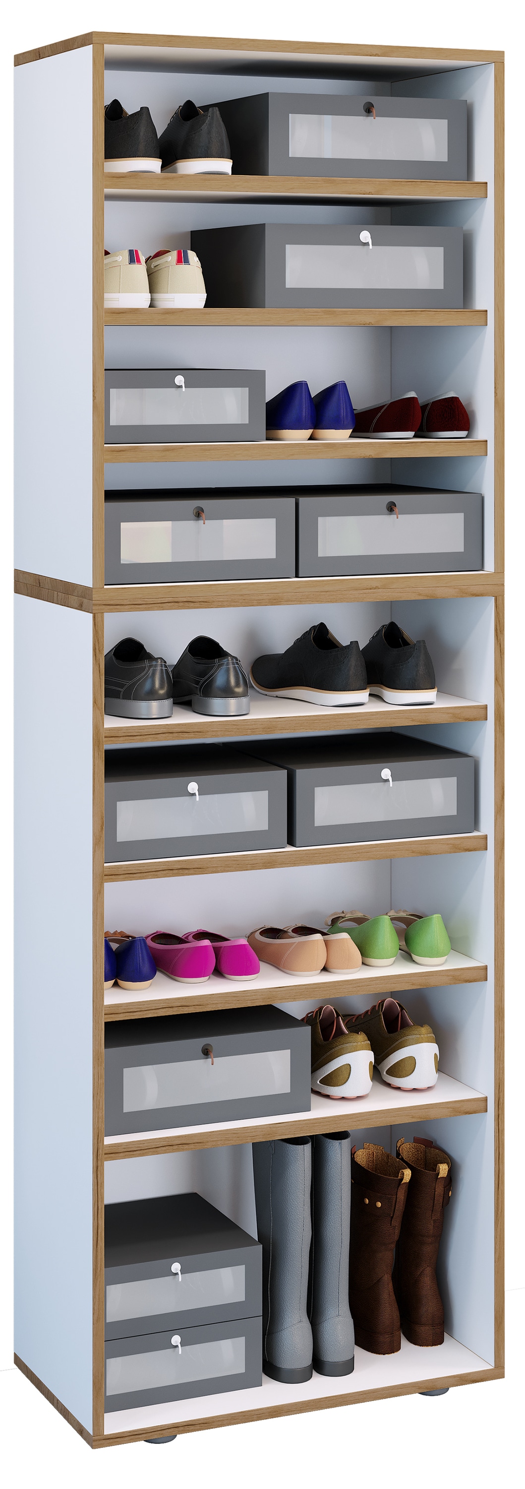 VCM Schuhregal "Holz Regal Schuhschrank Schuhregal Salia B60" günstig online kaufen