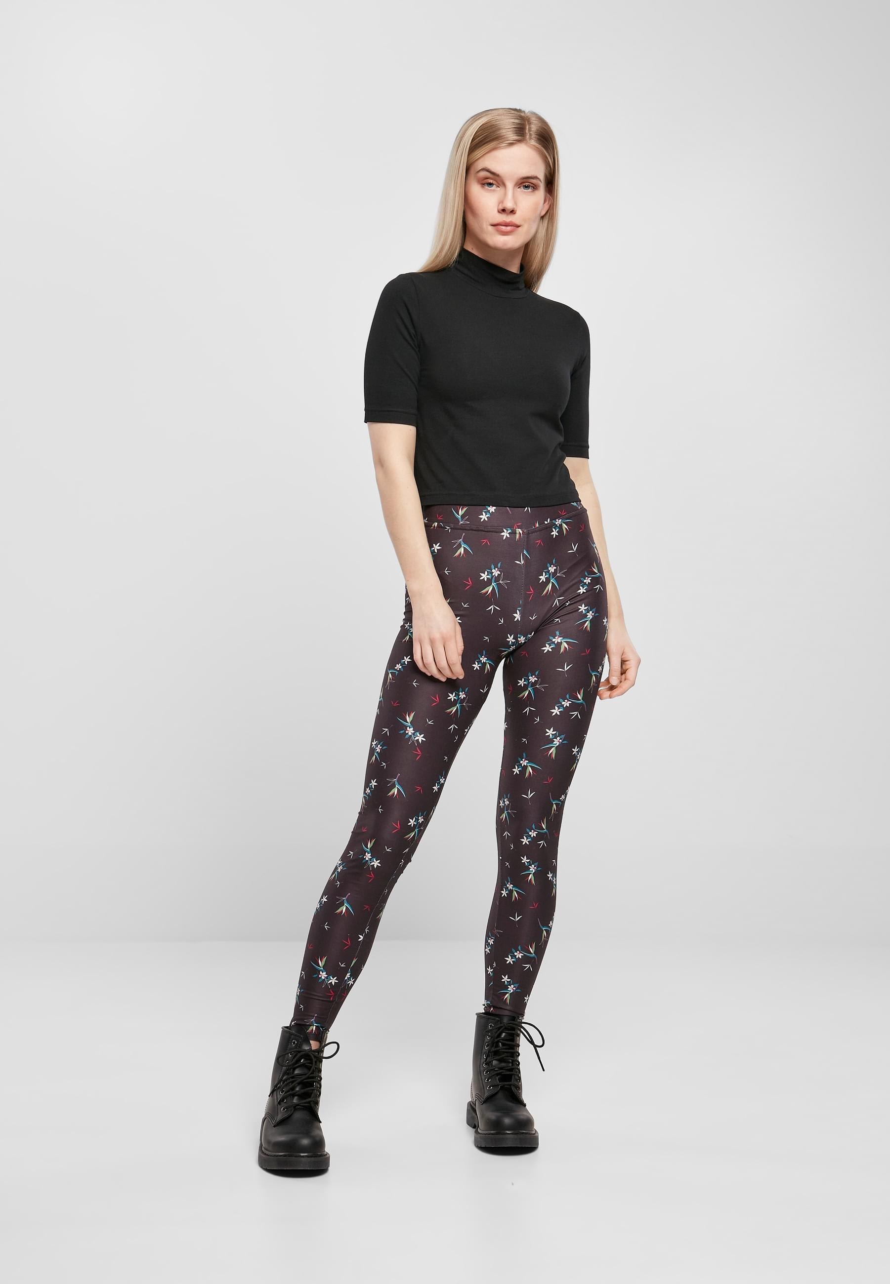 URBAN CLASSICS Leggings »Urban Classics Damen Ladies Soft AOP Leggings«, (1 tlg.)