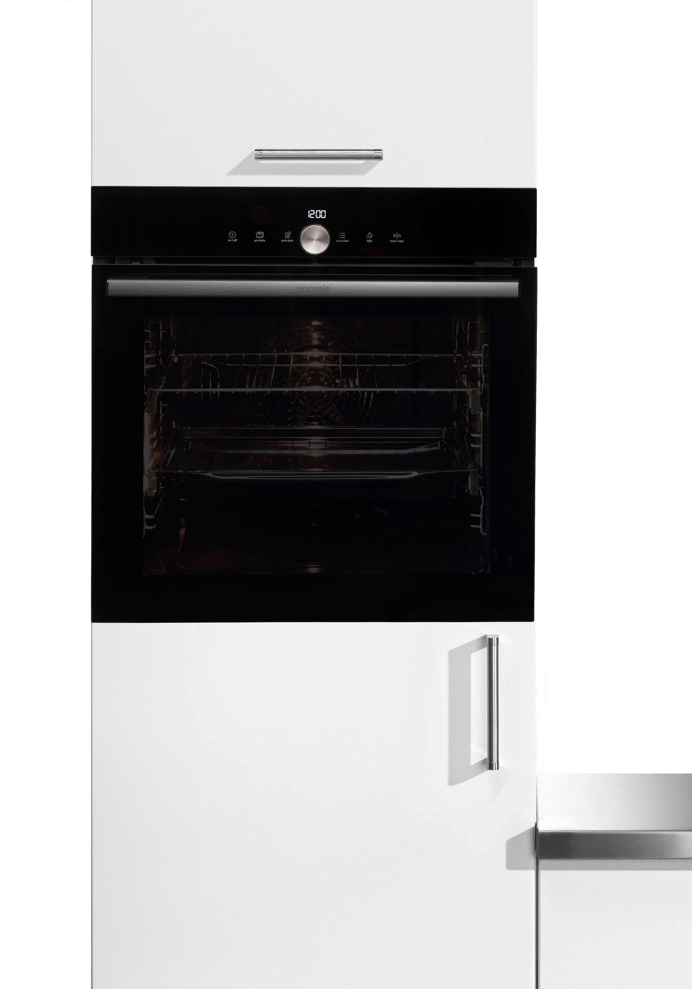 GORENJE Pyrolyse Backofen »BPS 6747 A09DBGOT«, BPS 6747 A09DBGOT, mit 2-fach-Teleskopauszug, Pyrolyse-Selbstreinigung, Black Design; AirFry