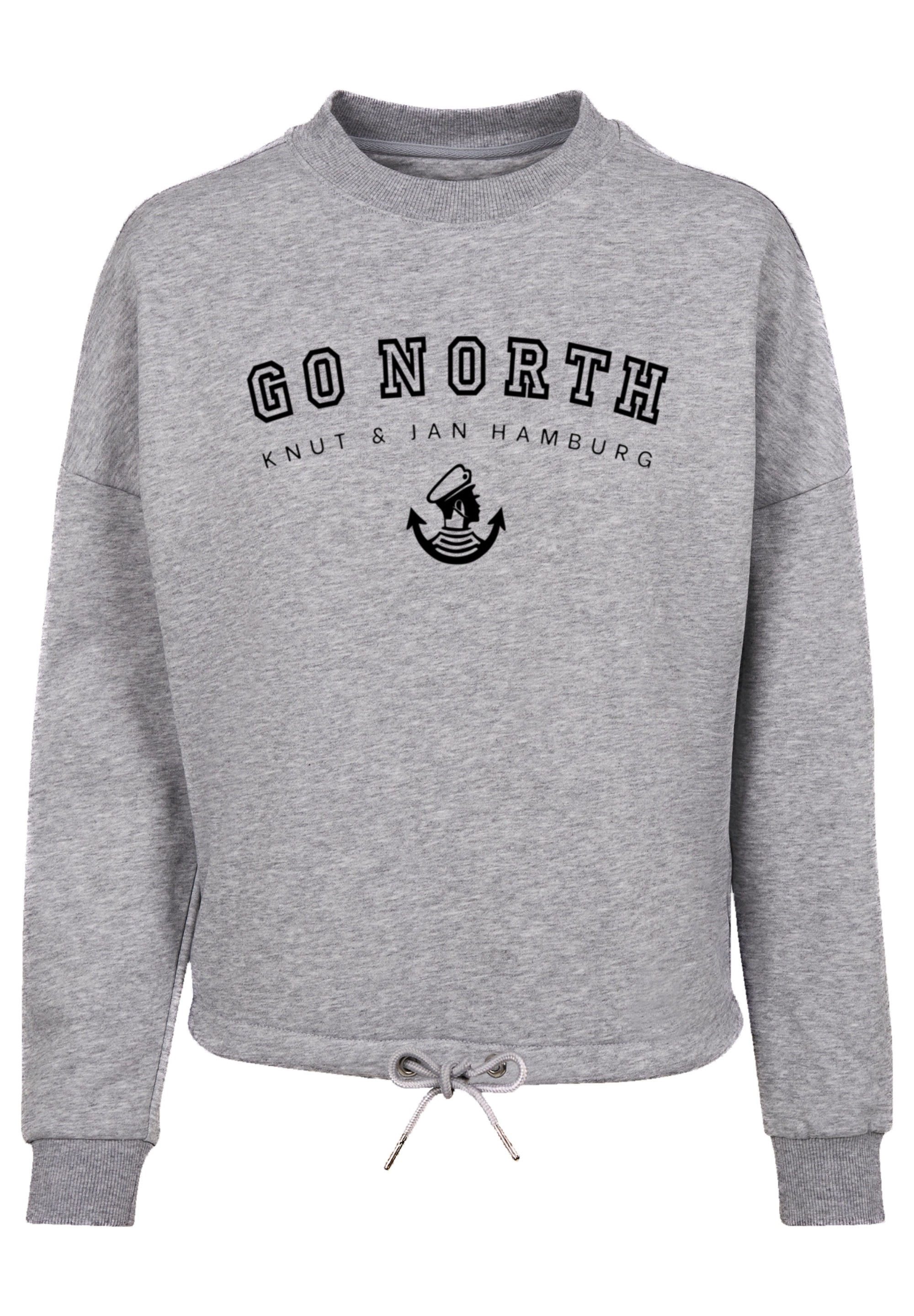 F4NT4STIC Sweatshirt »Go North Knut & Jan Hamburg«, Print