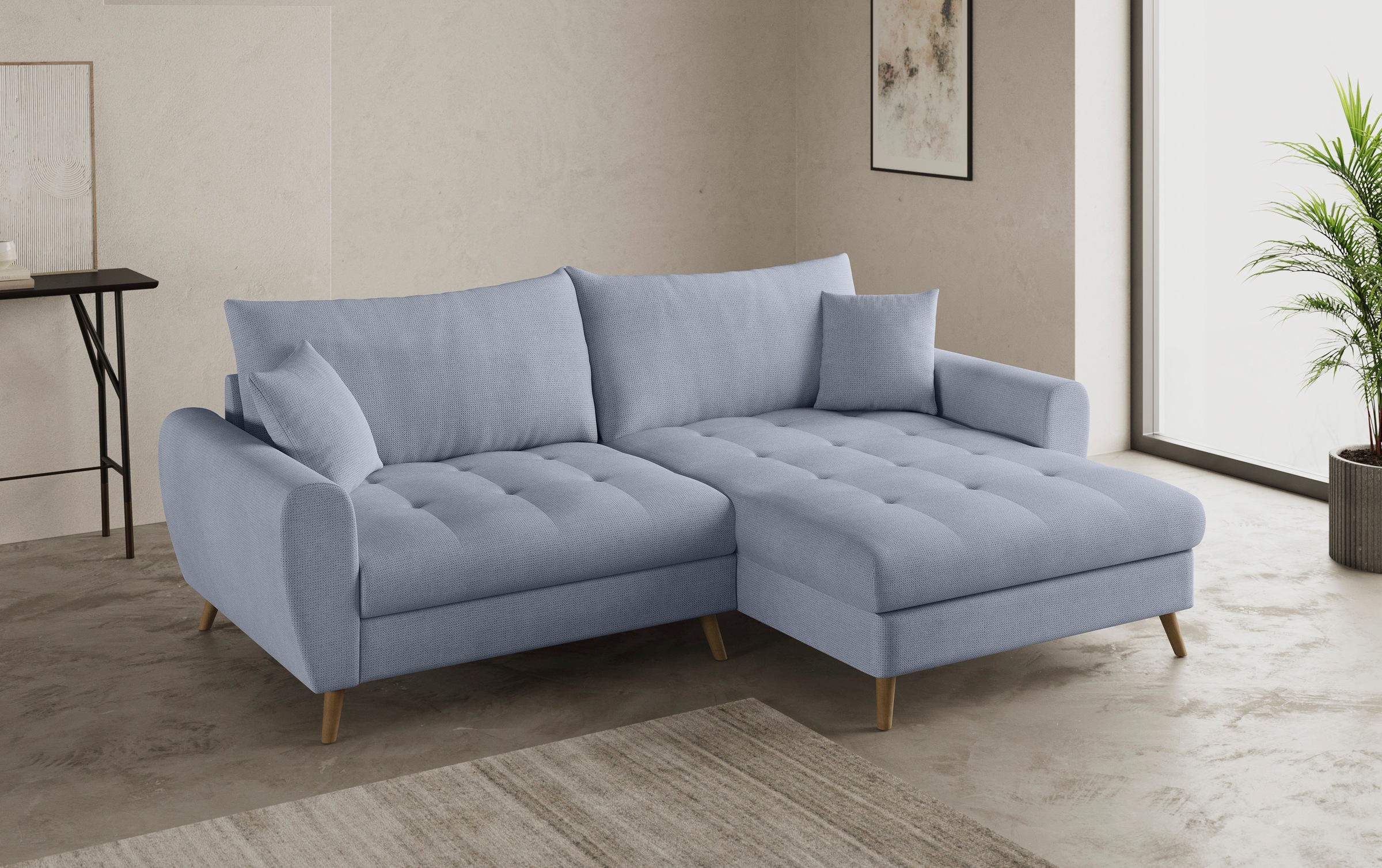 Mr. Couch Ecksofa "Blackburn II, L-Form", Mit Kaltschaumpolsterung bis 140 günstig online kaufen