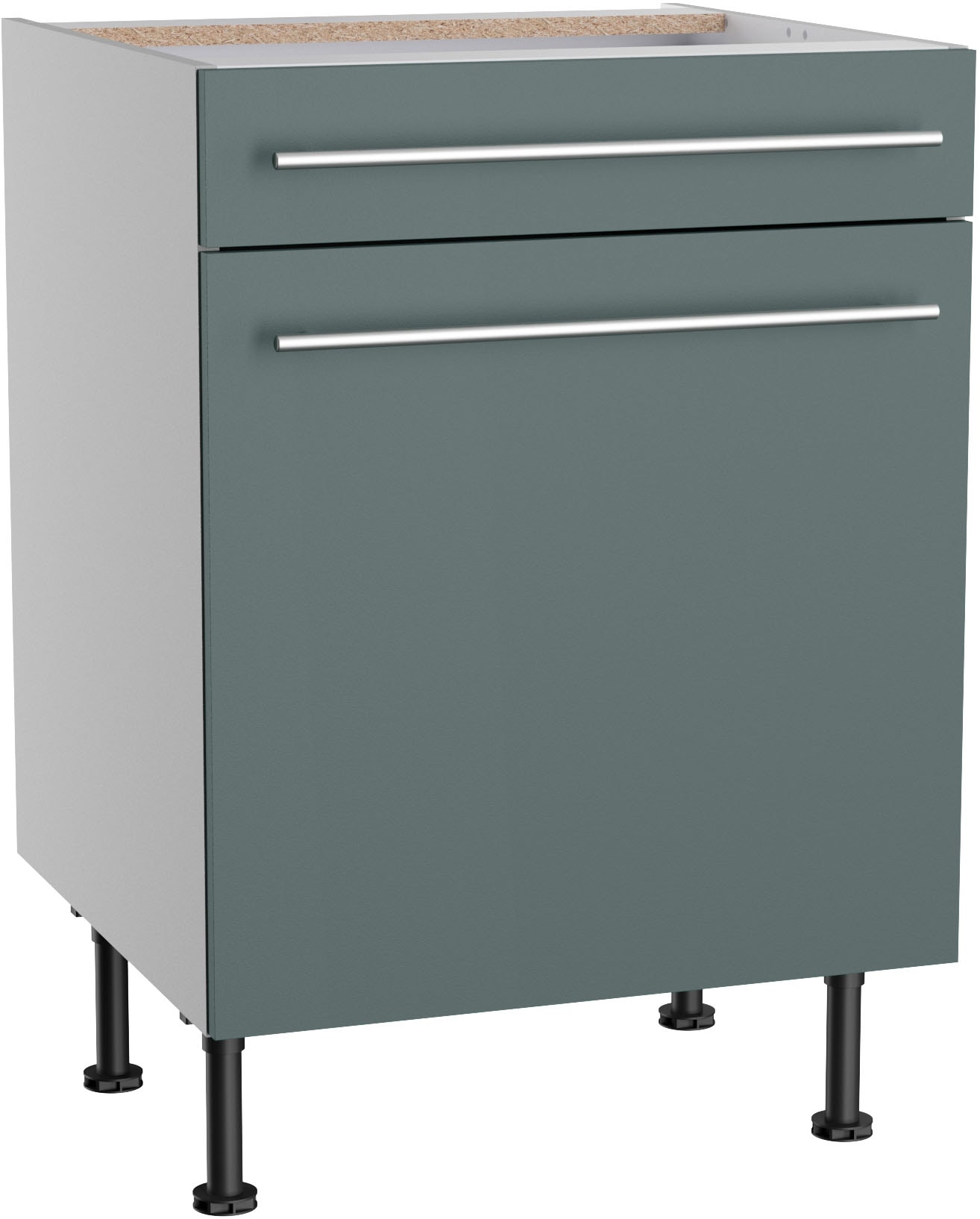 KOCHSTATION Unterschrank "KS-Bern2", Breite 60 cm, 1 Tür, 1 Schubkasten, 1 günstig online kaufen