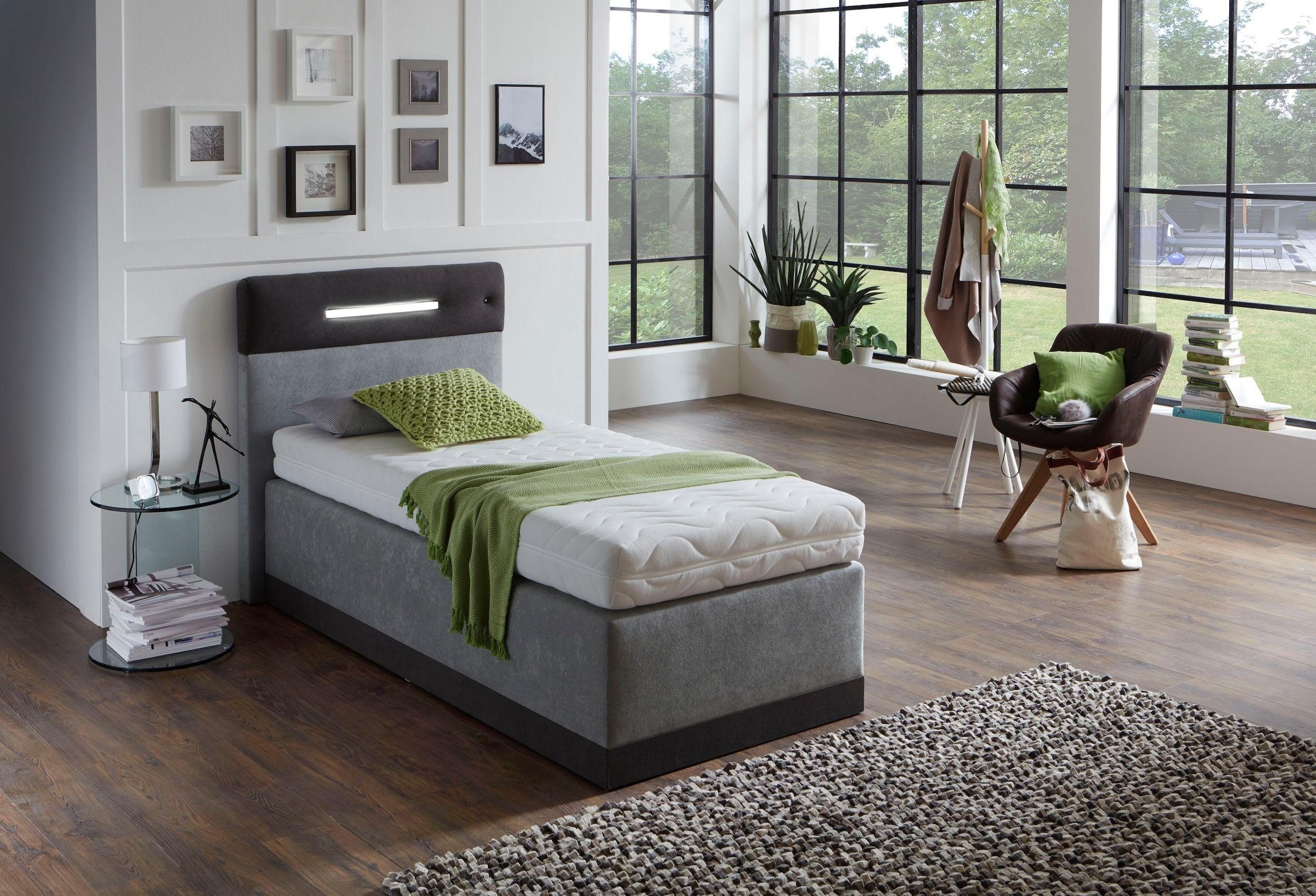 Westfalia Schlafkomfort Boxspringbett, mit LED-Beleuchtung