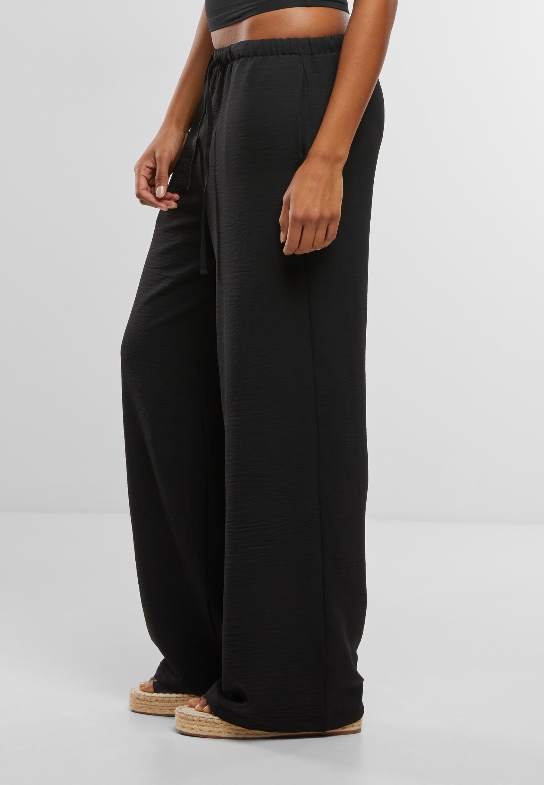 URBAN CLASSICS Stoffhose »Urban Classics Ladies Structured Wideleg Pants«, (1 tlg.)