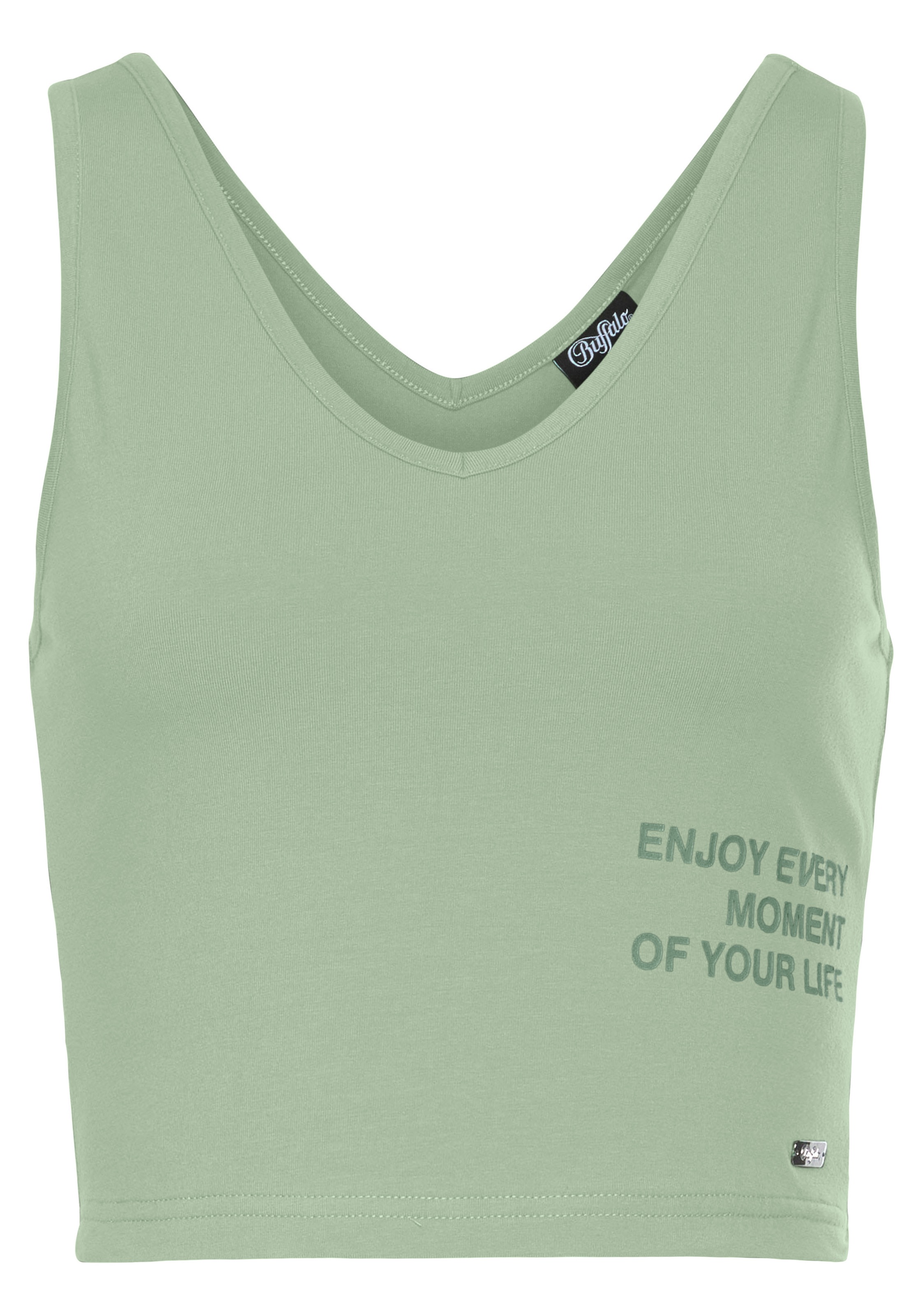 Buffalo Tanktop, mit Statement Druck günstig online kaufen